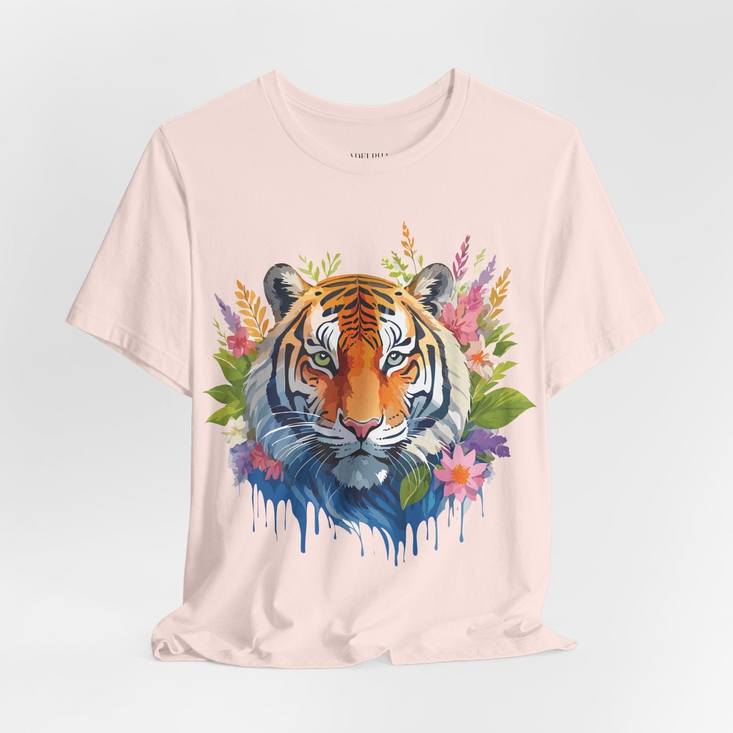 Tiger Graphic Tee Unisex Vintage Style Shirt With Original Adelpha Artwork Premium Quality