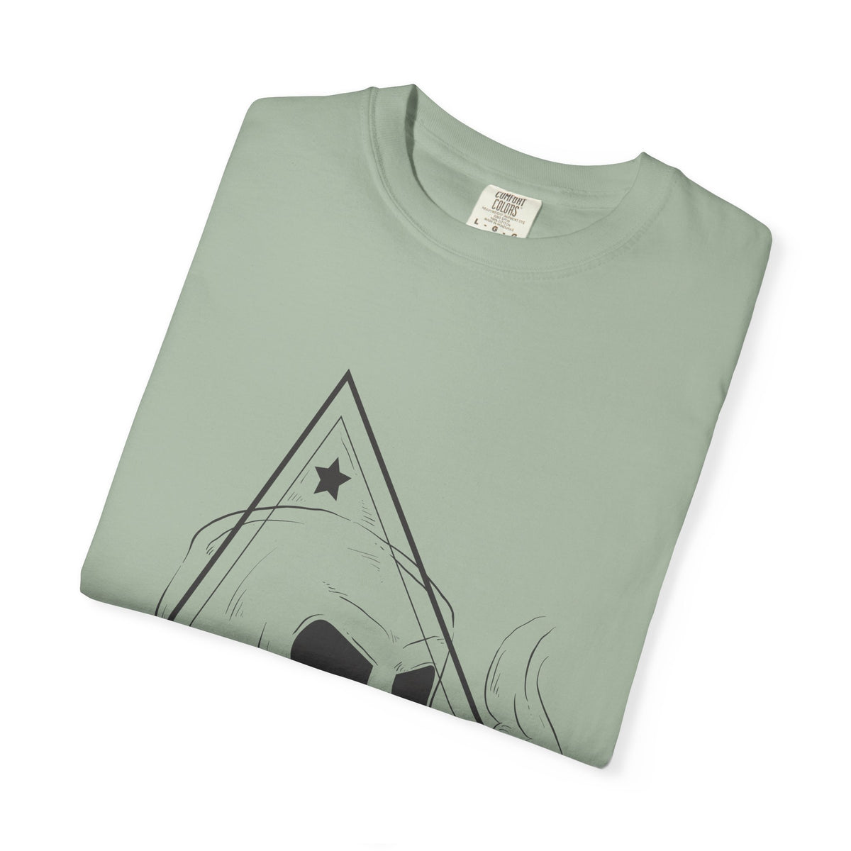 Unisex Cotton Short Sleeve T-Shirt with Skull Graphic Design