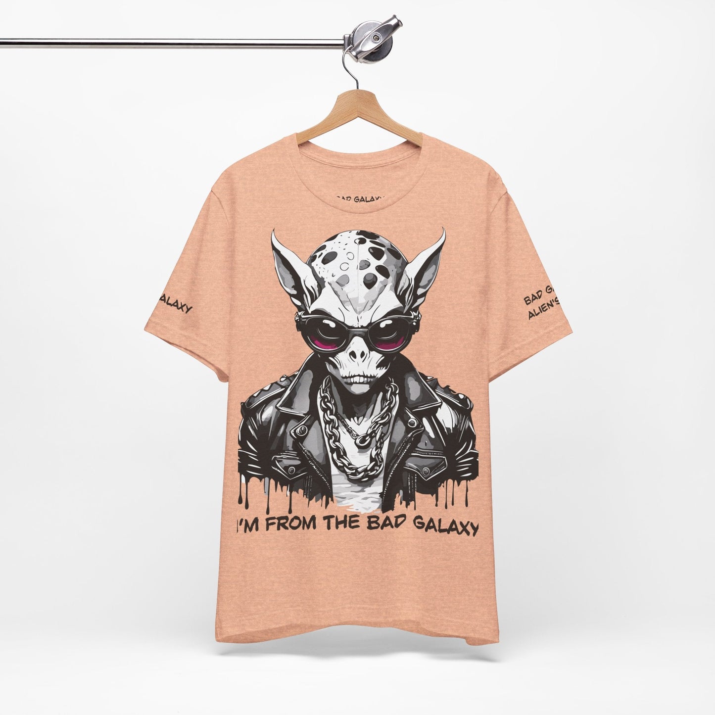 Alien Tee Shirt From Bad Galaxy 100 Cotton Made To Order With Eco Friendly Inks USA