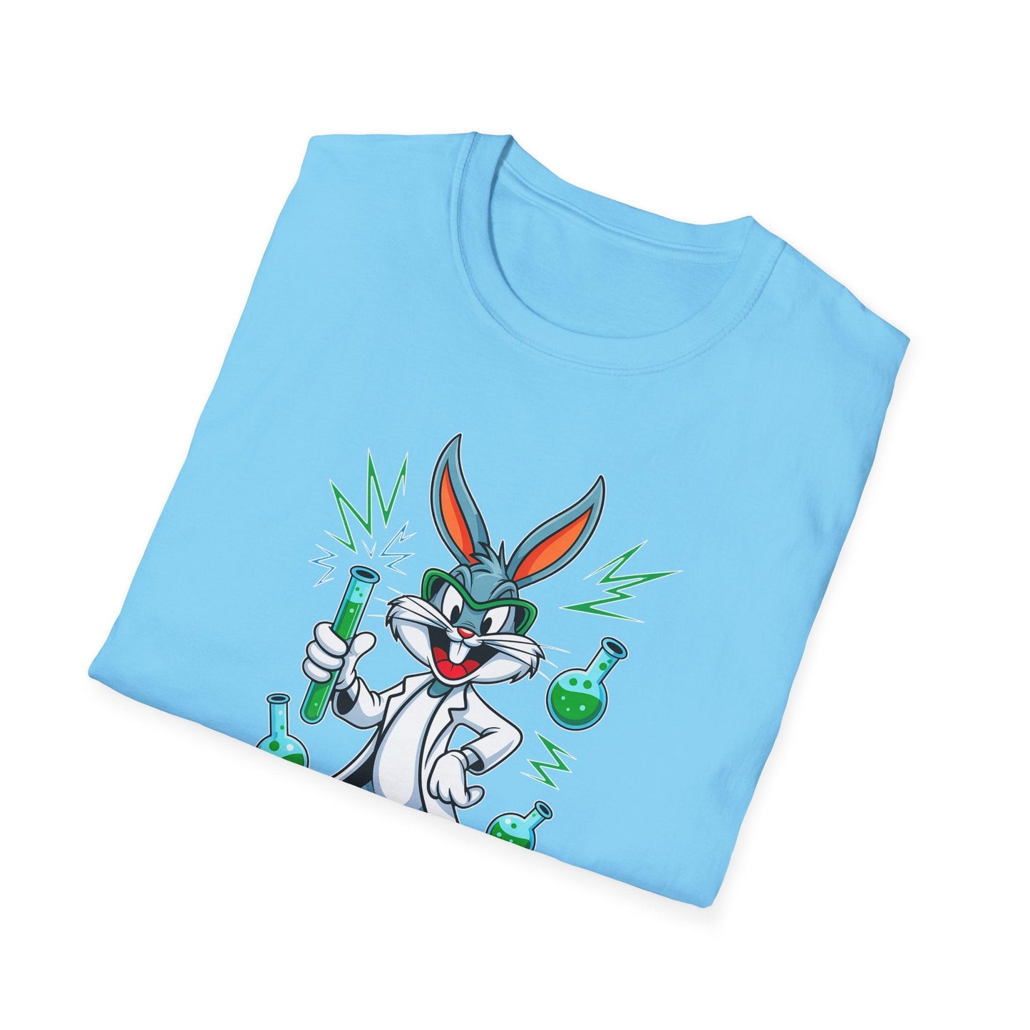 Bugs Bunny T Shirt Unisex Softstyle Cartoon Tee 100 Percent Ring Spun Cotton Graphic Artwork