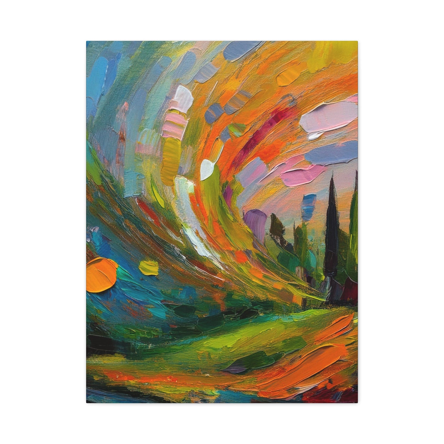 Abstract Oil Painting Print Canvas 20x24,20x30,24x30 24x32,24x36,30x40 32x48,36x48,40x60 Pine-Wood Inner Frame ABS-119