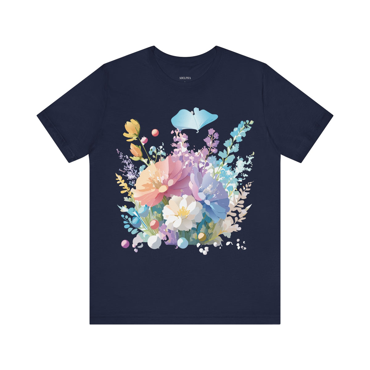 Floral Graphic Tee Shirt - Bella+Canvas Unisex 100 Cotton 9
