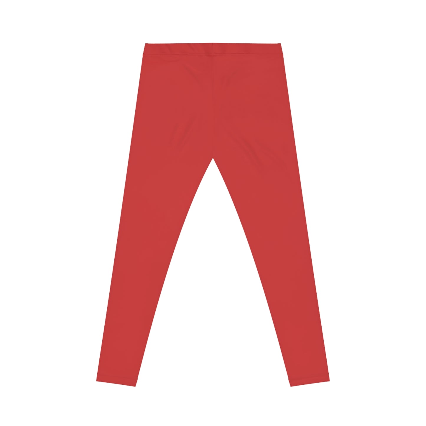 Tomato Jam Red Color Women's Poly-Span Casual Leggings XS-2XL