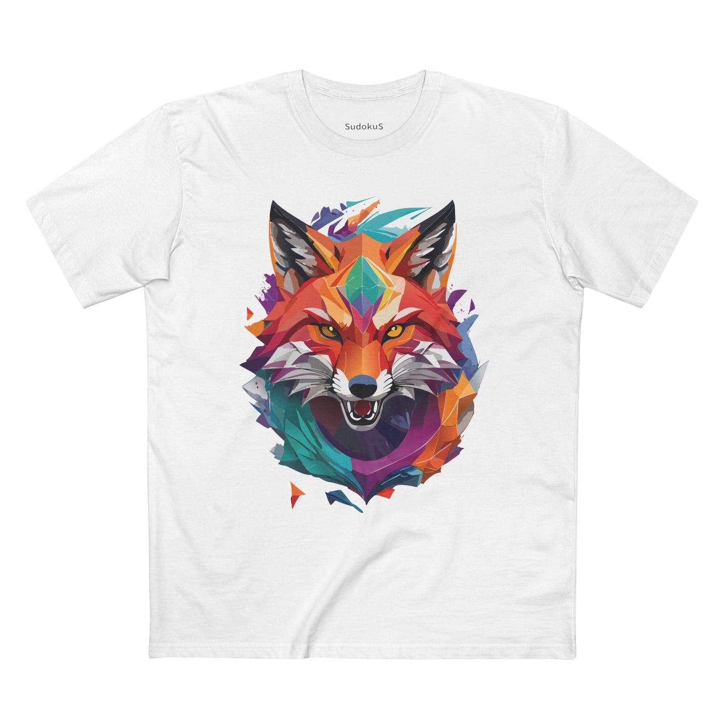 Fox Graphic Unisex 100 Cotton Staple Tee with Animal Design Artwork 25