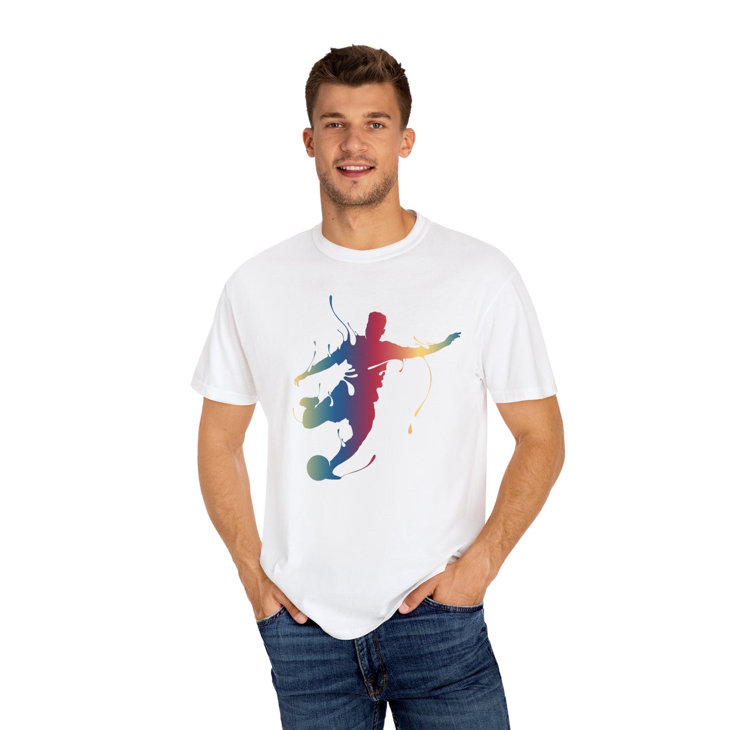 Unisex T-shirt with sports art design