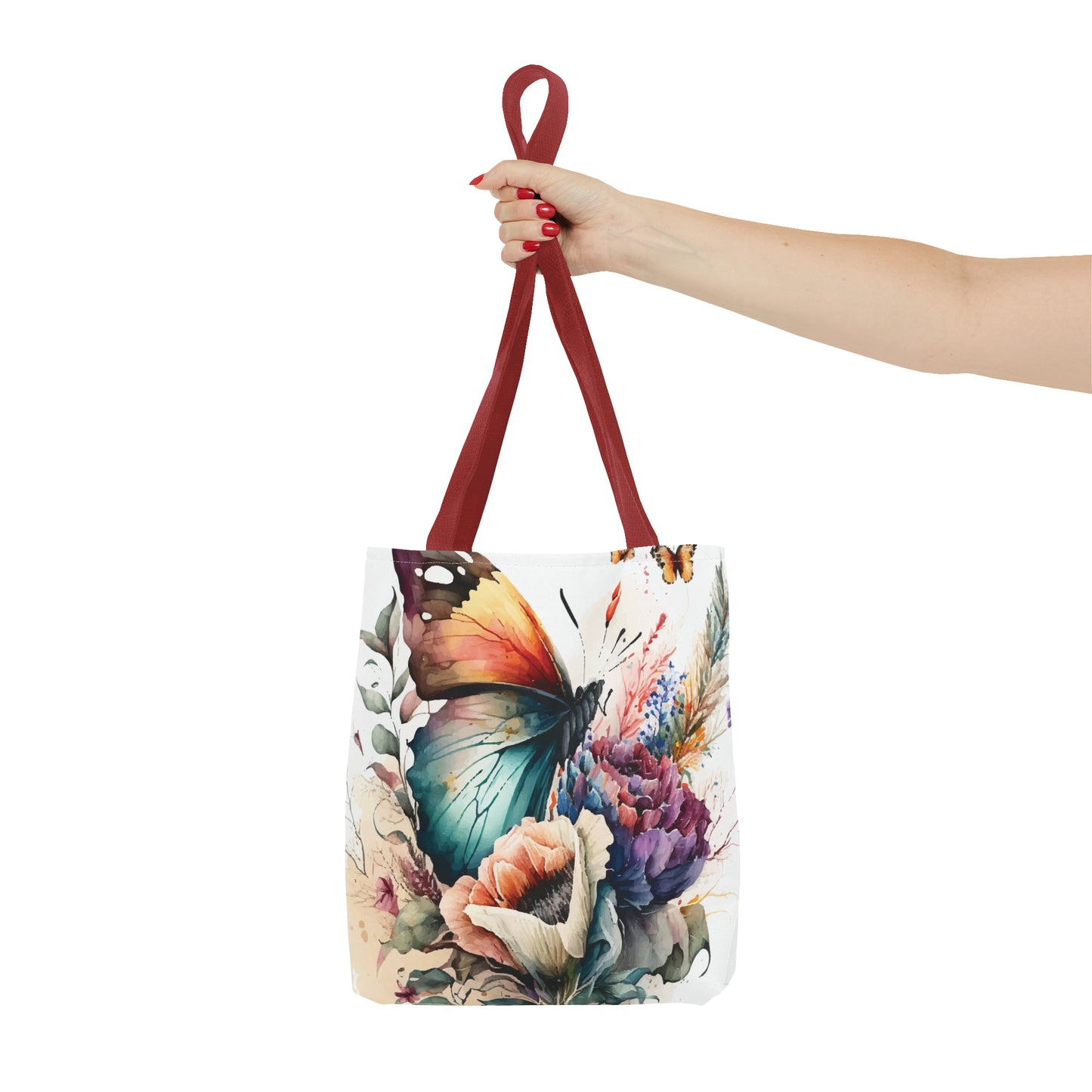 Canvas Bag with Butterfly Prints