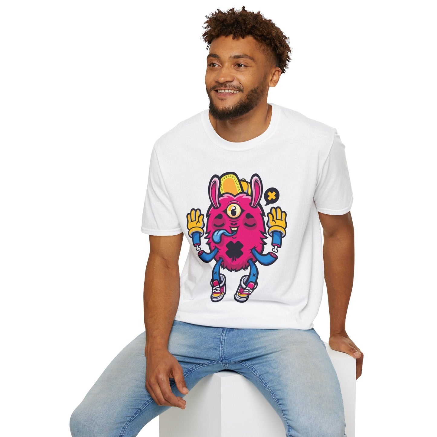 Cartoon T Shirt Animation T Shirt Funny Tee Unisex Softstyle 64000 Gildan Cotton Tee