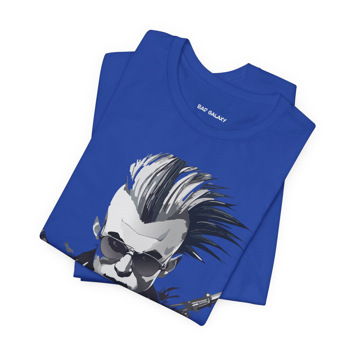 Punk Rock Graphic Unisex Cotton Bella+Canvas Tee with Art Design b28