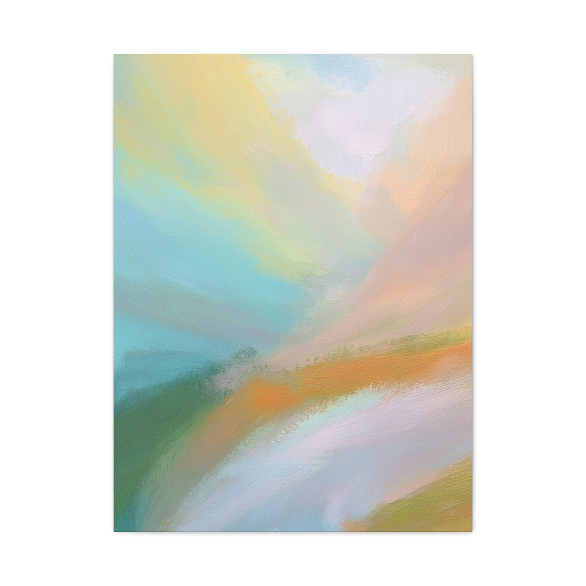 Abstract Pastel Painting Print Canvas 20x24,20x30,24x30 24x32,24x36,30x40 32x48,36x48,40x60 Pine-Wood Inner Frame ABS-94