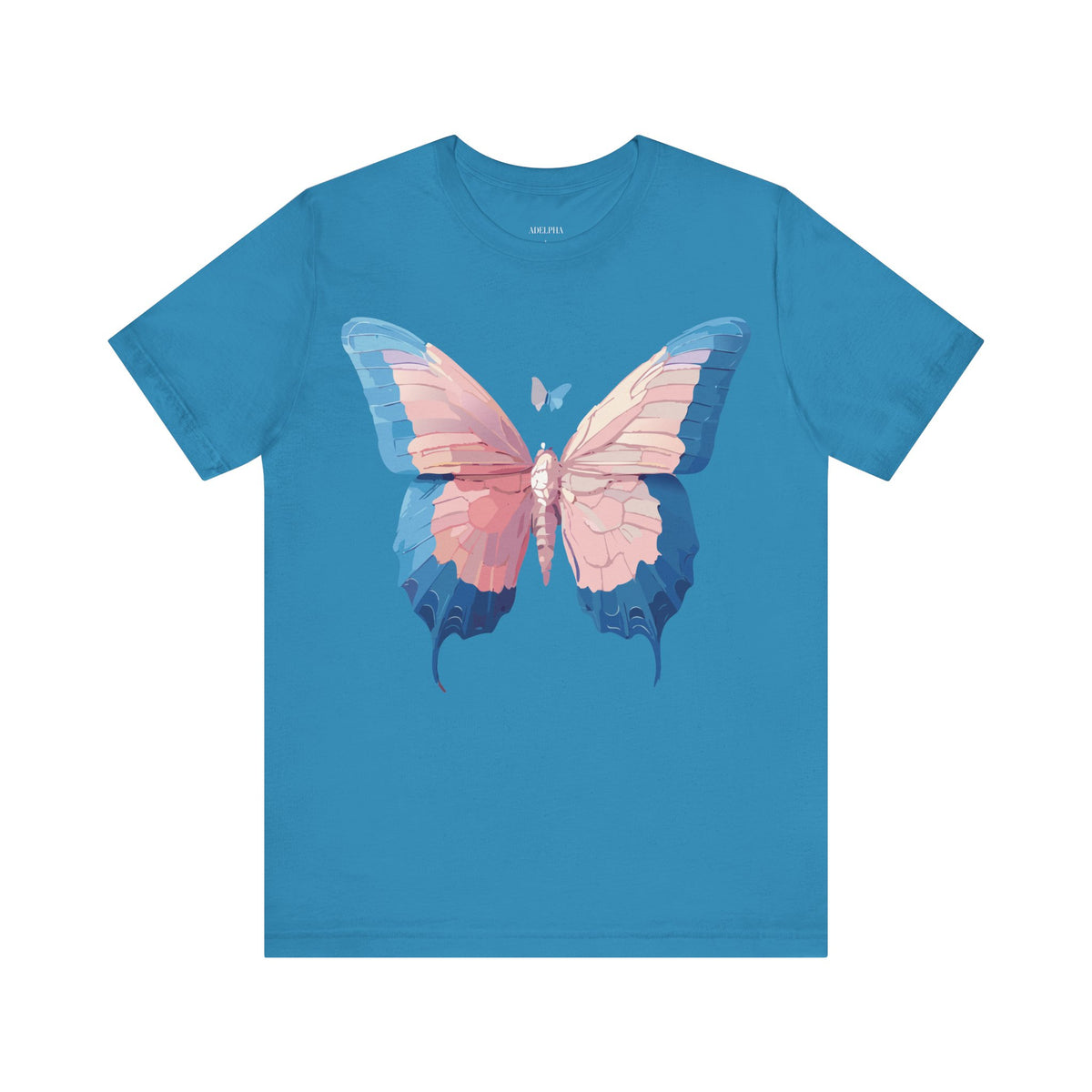 Butterfly Graphic Unisex Cotton Bella+Canvas Tee with Art Design n94