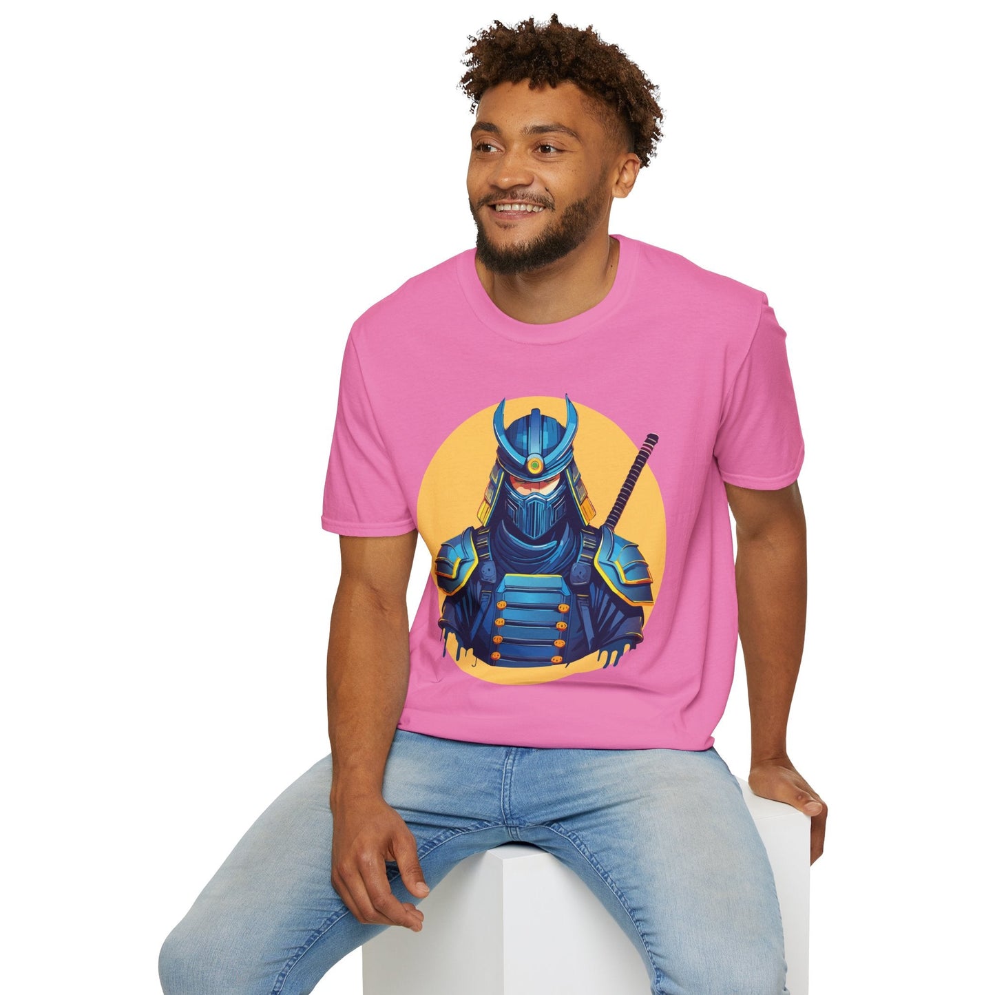 Samurai Shirt Unisex Softstyle T Shirt 100 Percent Ring Spun Cotton Tee For Everyday Comfort