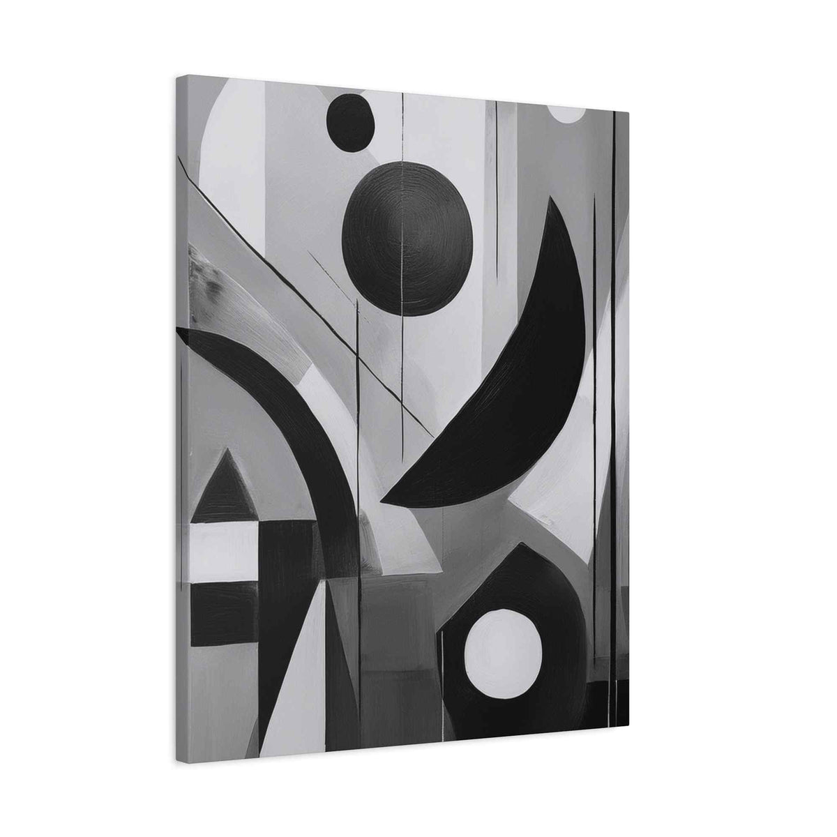 Black Abstract Painting Print Canvas 20x24,20x30,24x30, 24x32,24x36,30x40, 32x48,36x48,40x60 Pine-Wood Inner Frame ABS-17