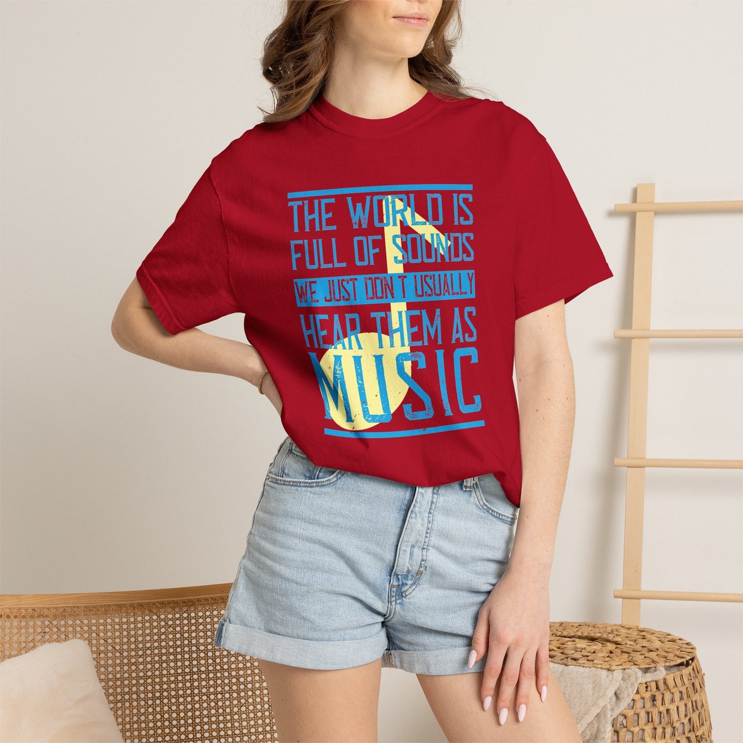 Music Graphic Design Unisex Cotton T-shirt m45