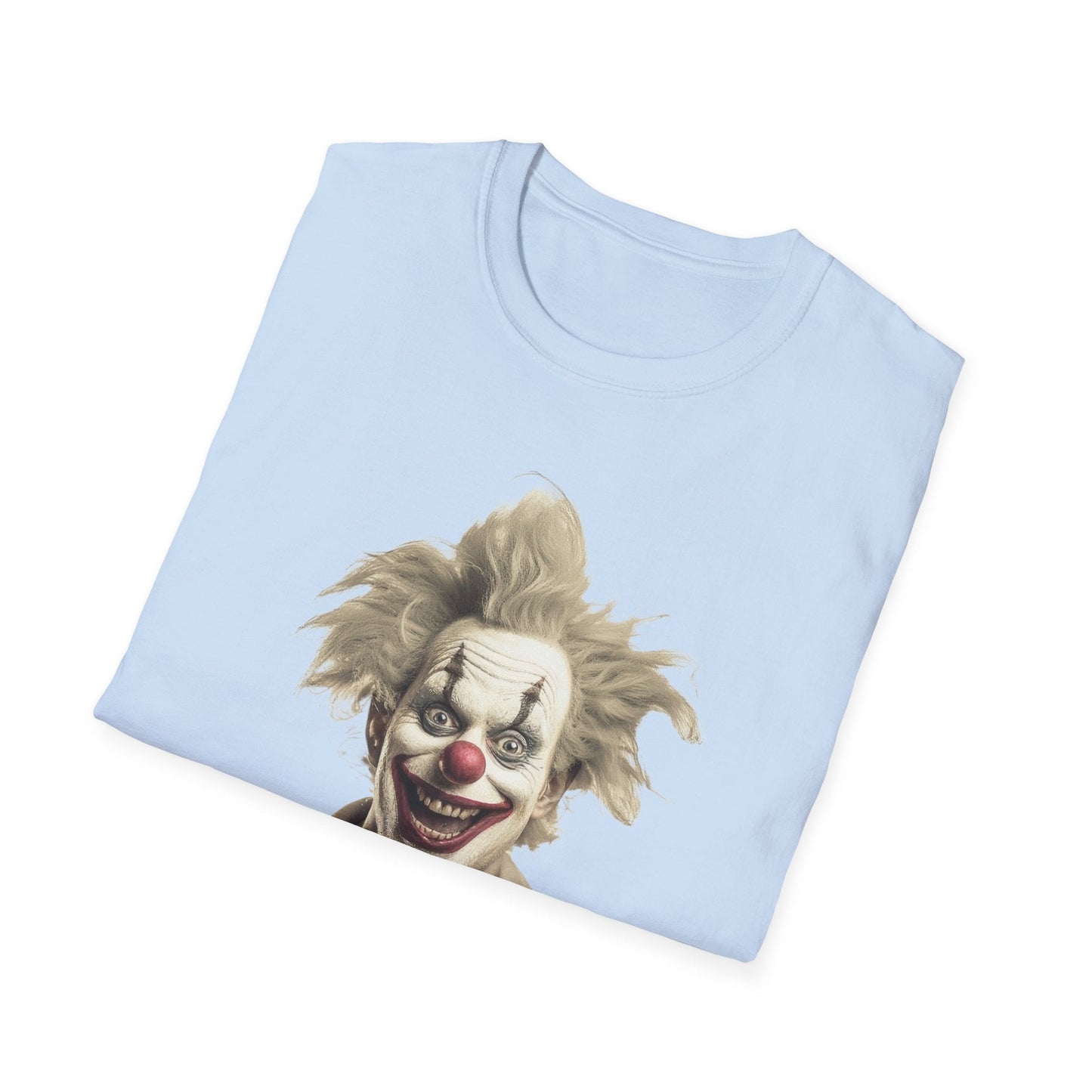 Clown Shirt Unisex T Shirt Funny Man Circus Shirt Scary Man Shirt Softstyle Gildan 64000