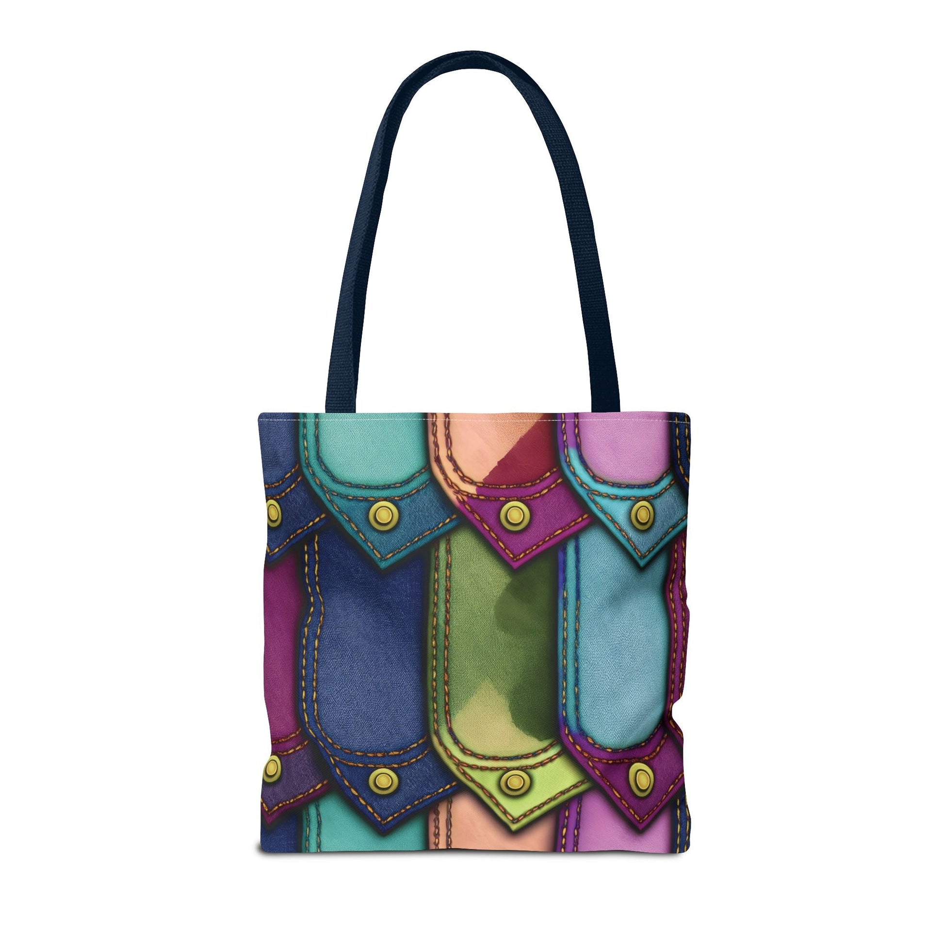 Denim Canvas Bag, Tote Bag Denim Printify