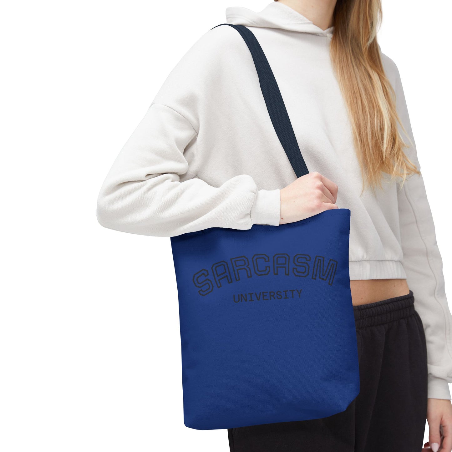 University NAVY COLOR CANVAS BAG  100% SPUN POLY 3 SIZES BLUE BAG-C2