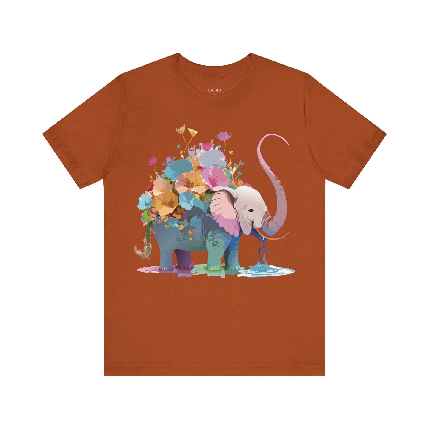Elephant Graphic Unisex 100 Cotton Jersey Vintage Art Design Tee 12