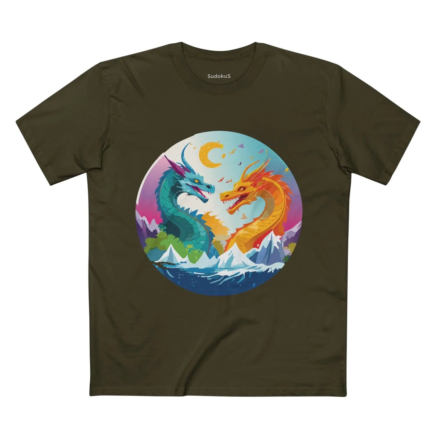 Dragon Graphic Unisex 100 Cotton Staple Tee 17