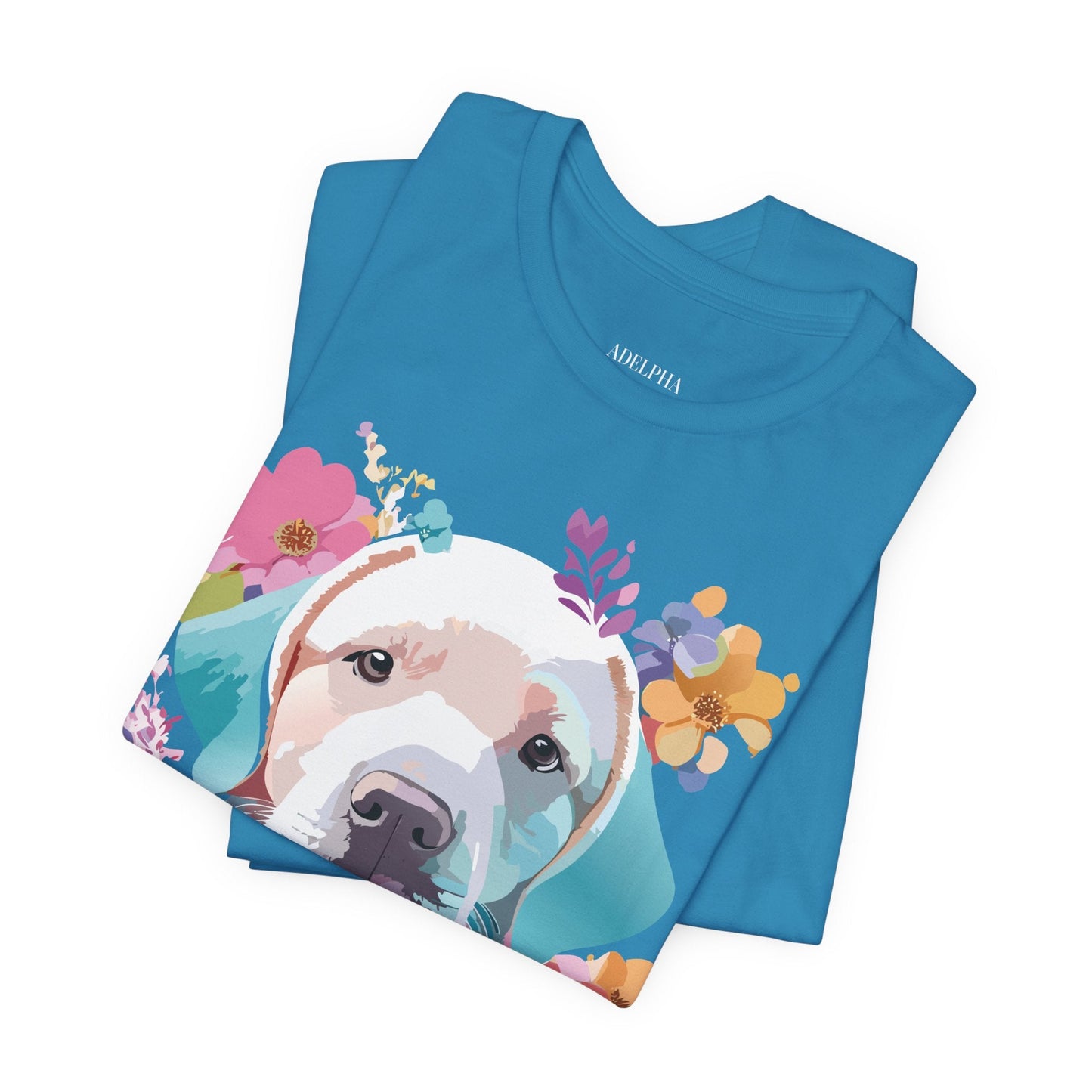Dog Graphic Tee Unisex Vintage Inspired Art Design Adelpha Short Sleeve Jersey Shirt