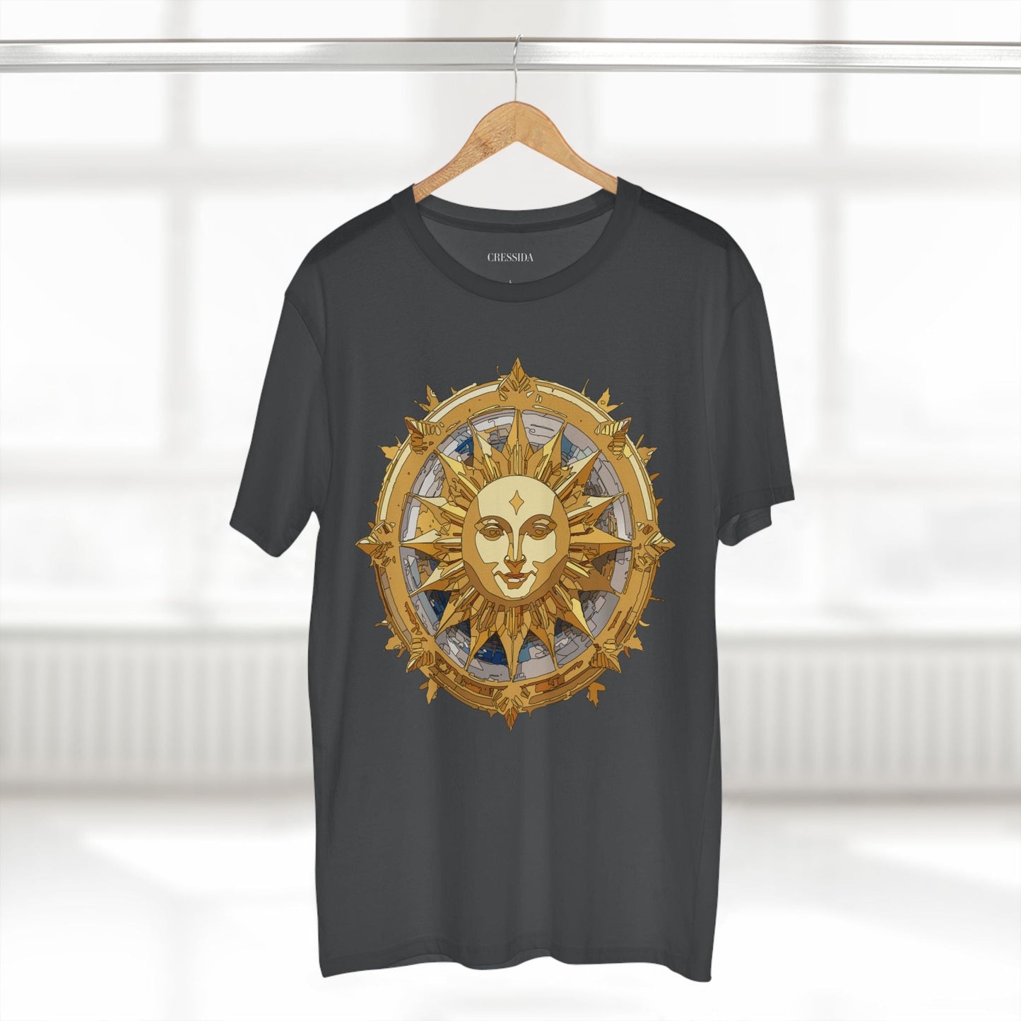 Gold Sun Graphic Unisex 100 Cotton T-Shirt with Golden Art Design 20