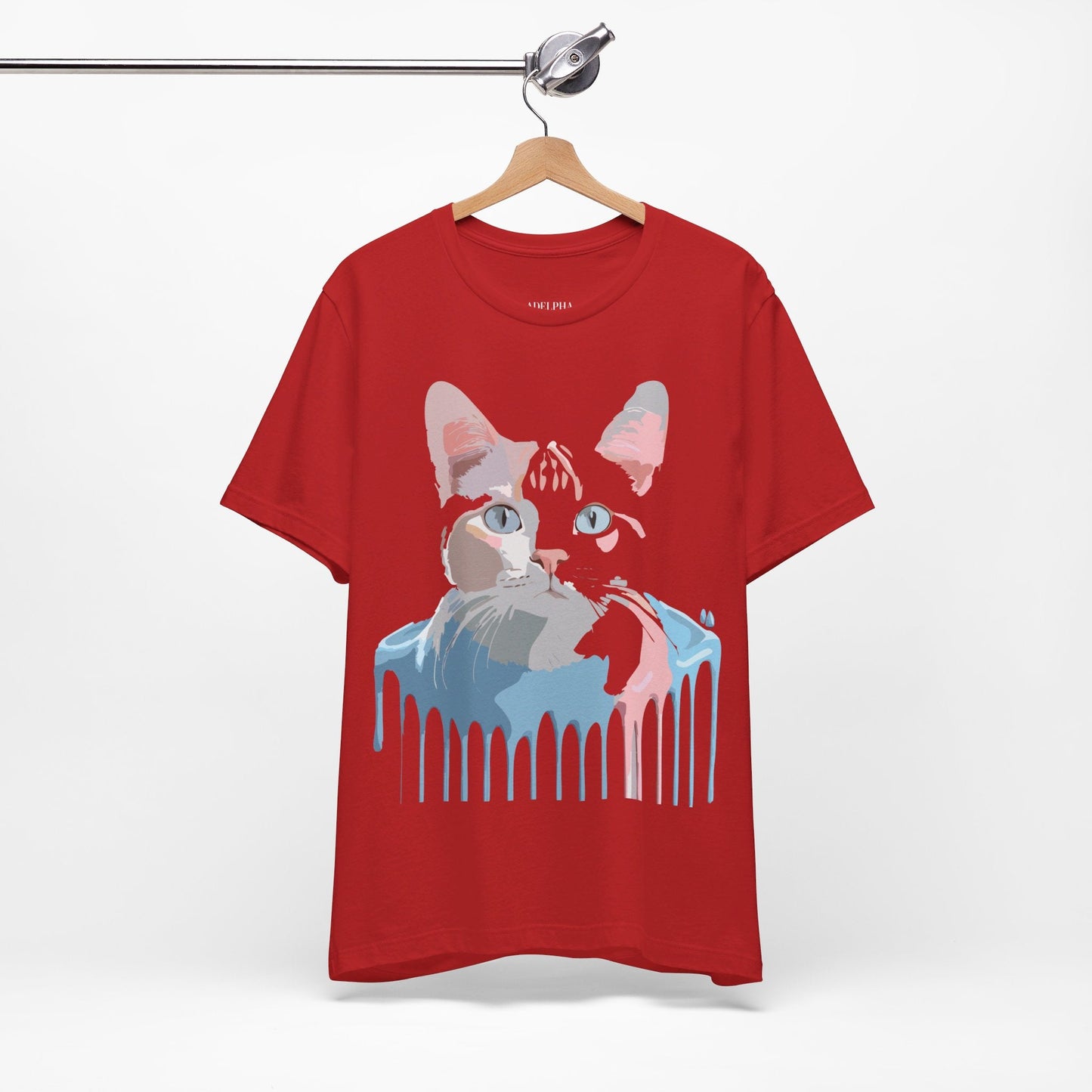 Cat Graphic T Shirt Unisex Short Sleeve Tee Vintage Inspired Artwork Adelpha