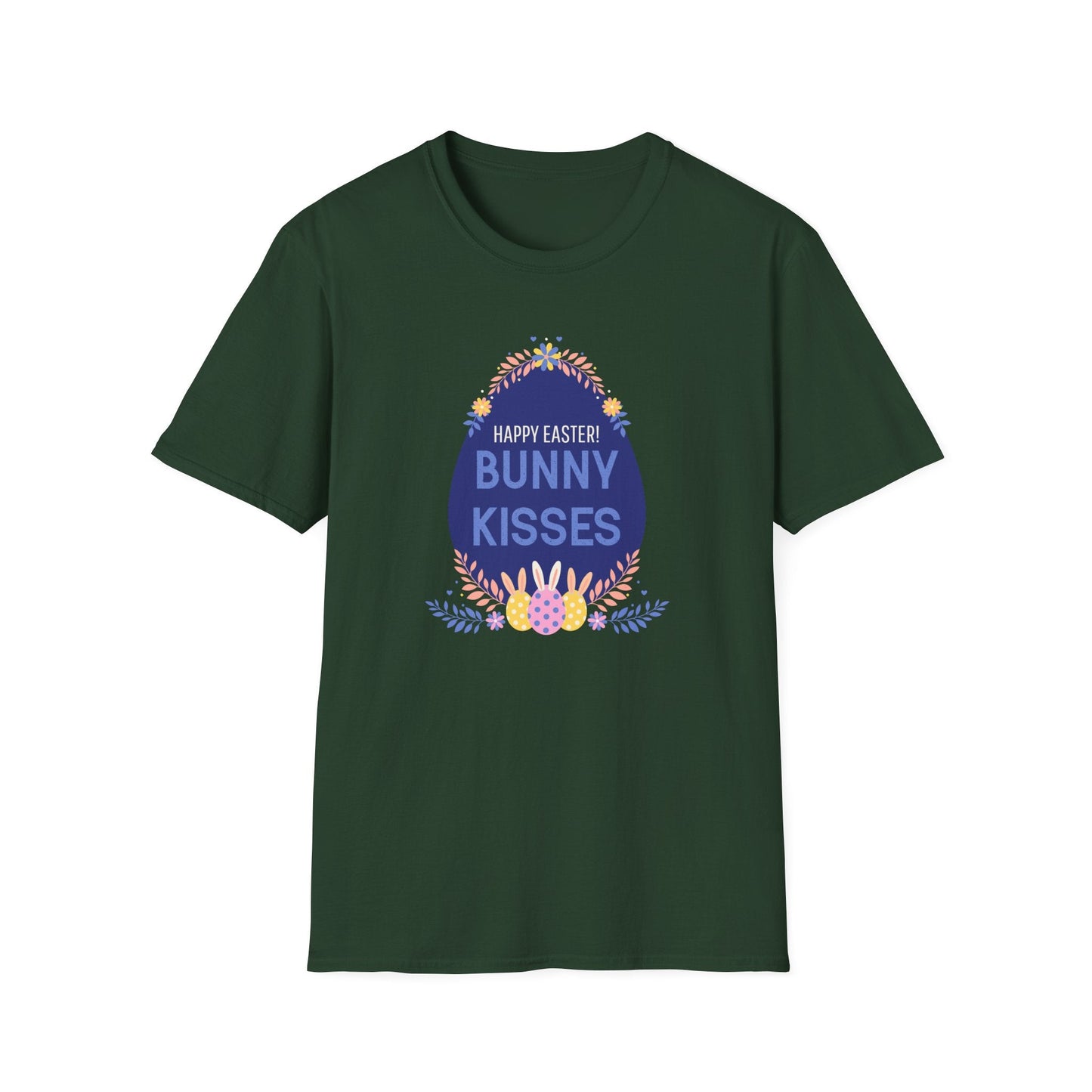 Easter Bunny Kisses T Shirt Unisex Gildan Softstyle Tee With Easter Signature Prints Design