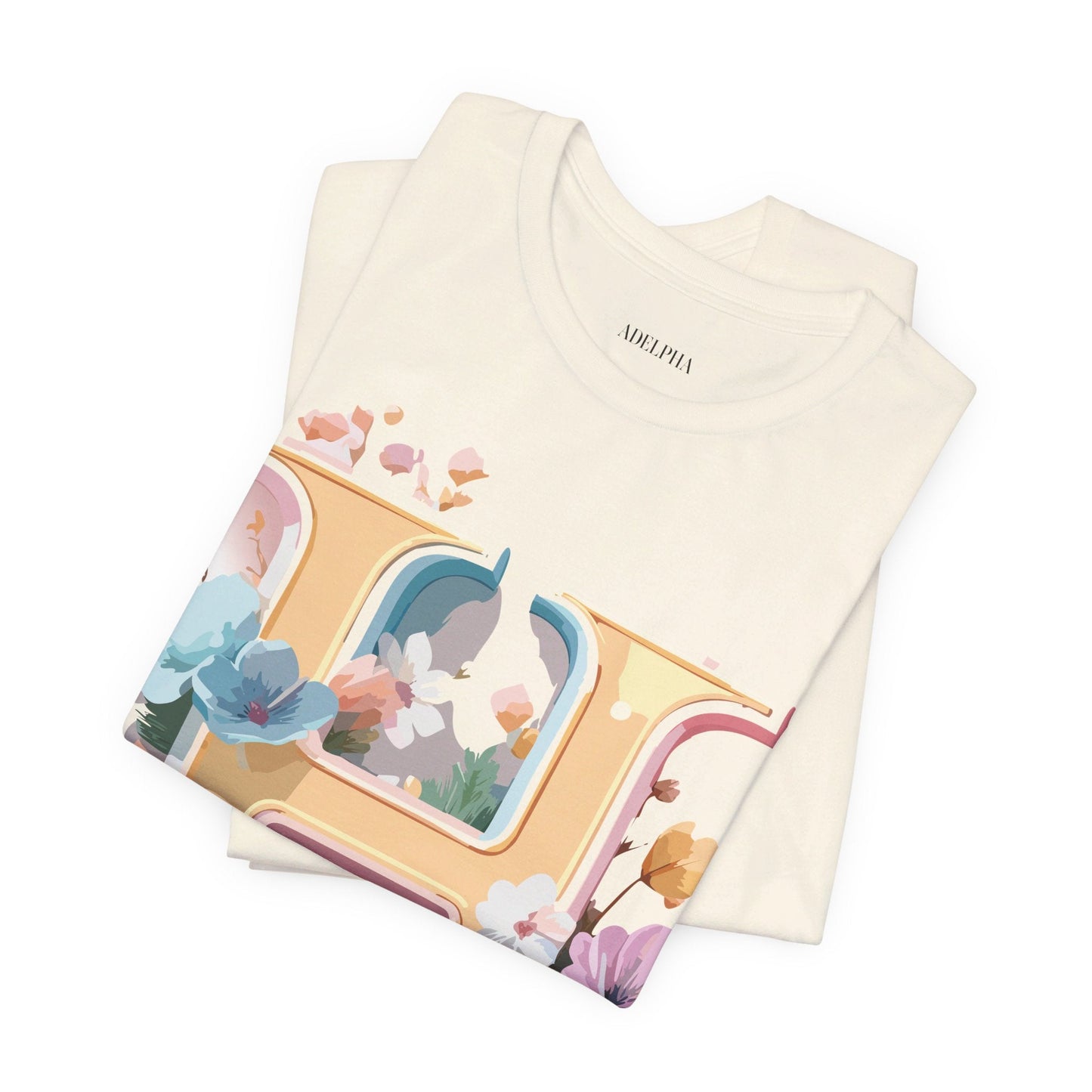 Adelpha Letter H Graphic Tee Unisex Jersey Short Sleeve Vintage Inspired Art Design Shirt