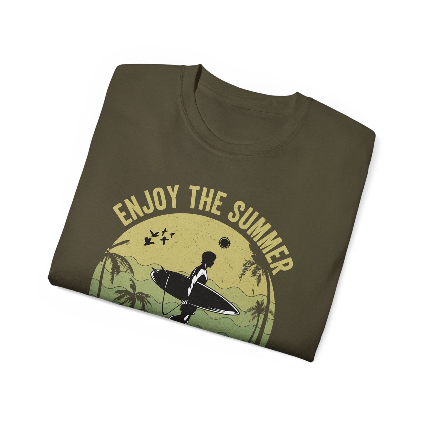 Summer Surf Art Design T Shirt TeeGallery Gildan 2000 Unisex Cotton Tee Apparel Collection