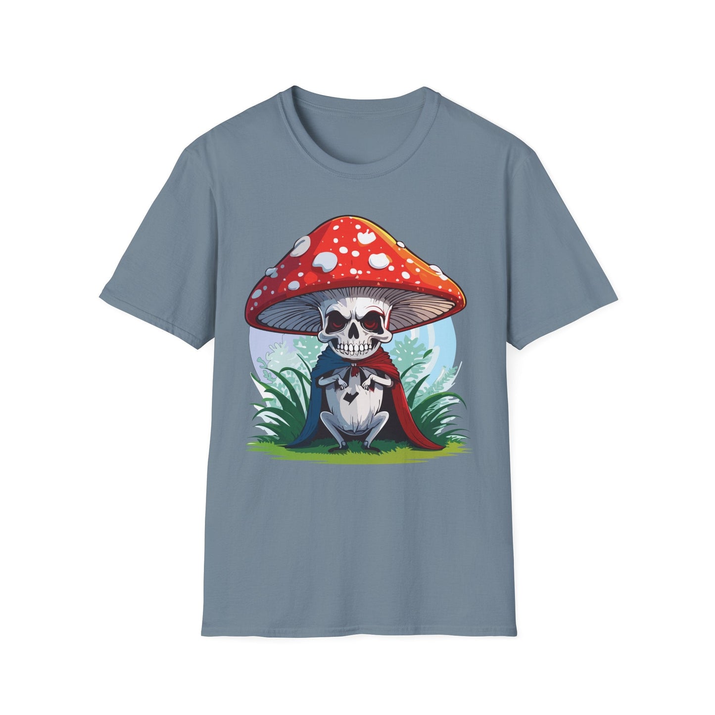 Mashroom Tee Shirt Unisex Gildan Softstyle Short Sleeve Cotton Tee With Funny Mashroom Graphic