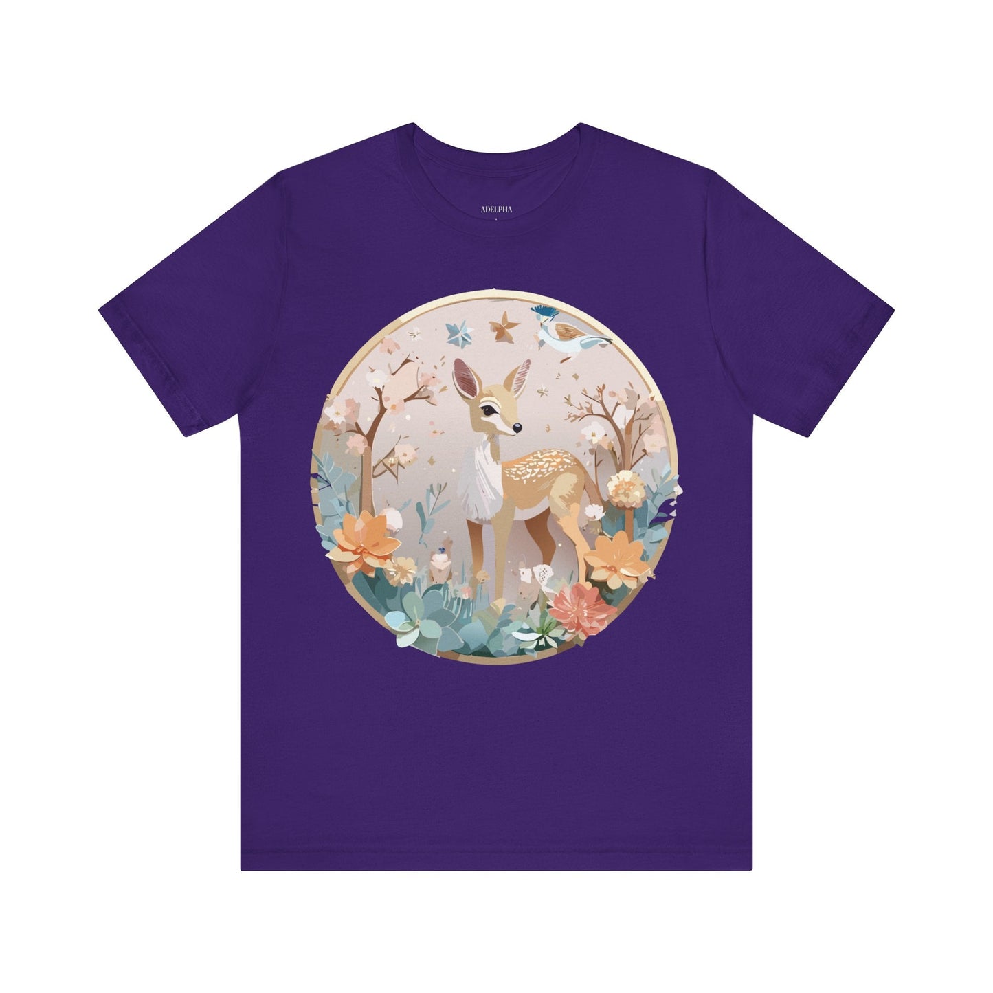 Adelpha Medallion Shirt Unisex Graphic Tee Vintage Inspired Art Design Short Sleeve T Shirt