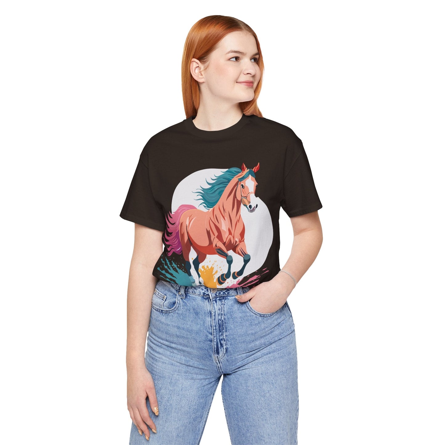 Horse Graphic T Shirt Unisex Adelpha Vintage Inspired Art Design Tee For Everyday Wear