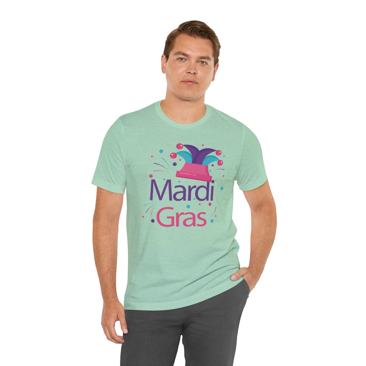 Tee-shirt en coton unisexe pour Mardi Gras