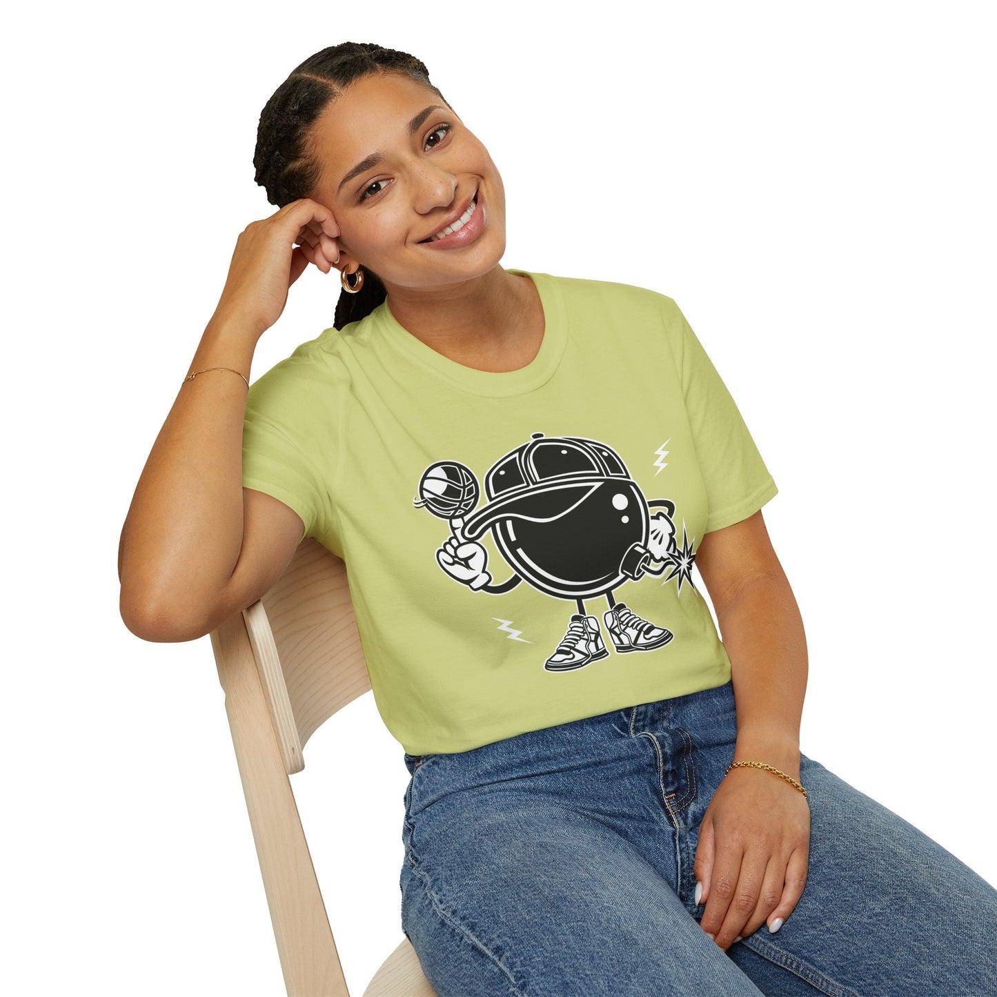 Cartoon Animation T Shirt Unisex Funny Tee Gildan Softstyle 100 Percent Cotton Comfort