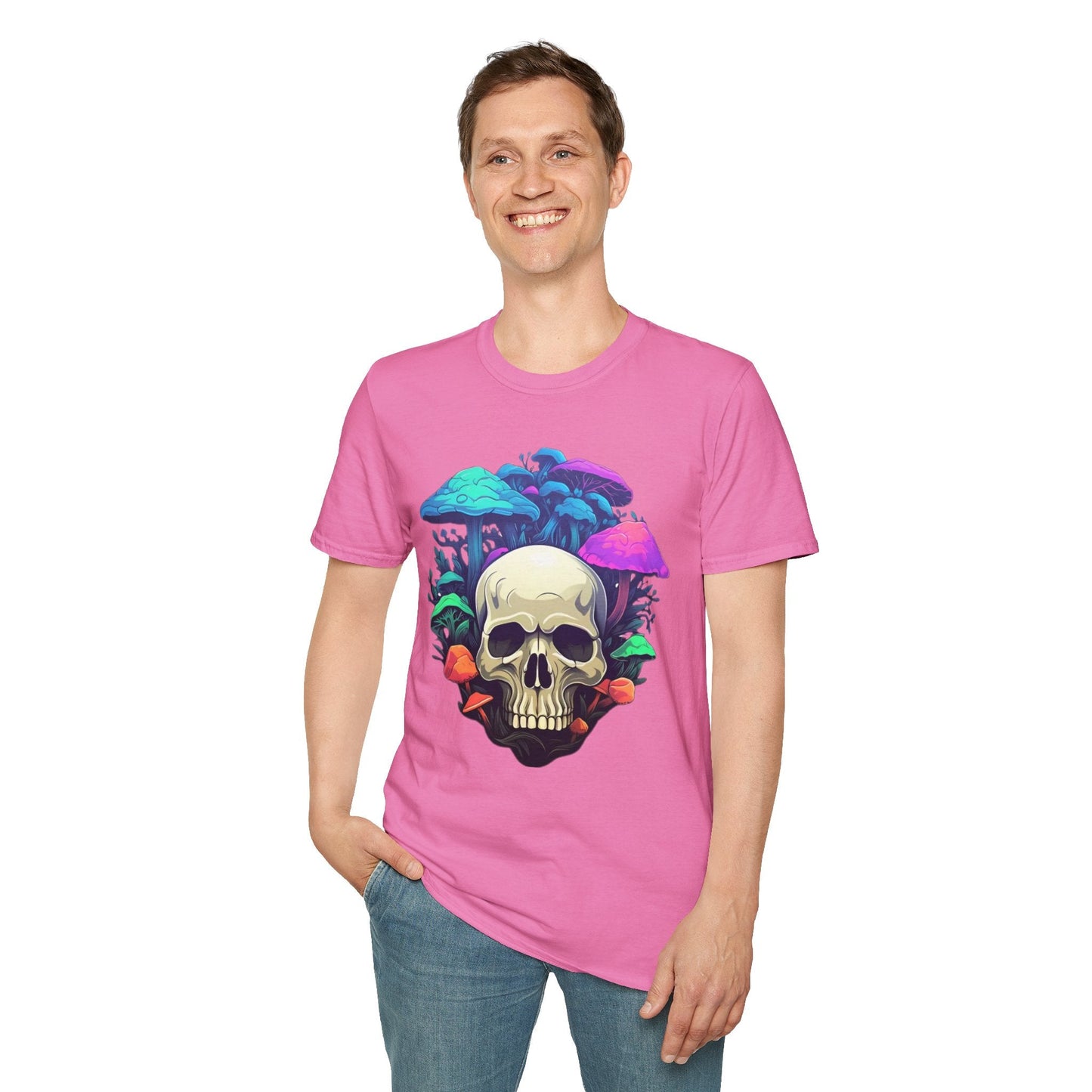 Skull Graphic Unisex Cotton T-shirt with Skeleton Artwork Design 3