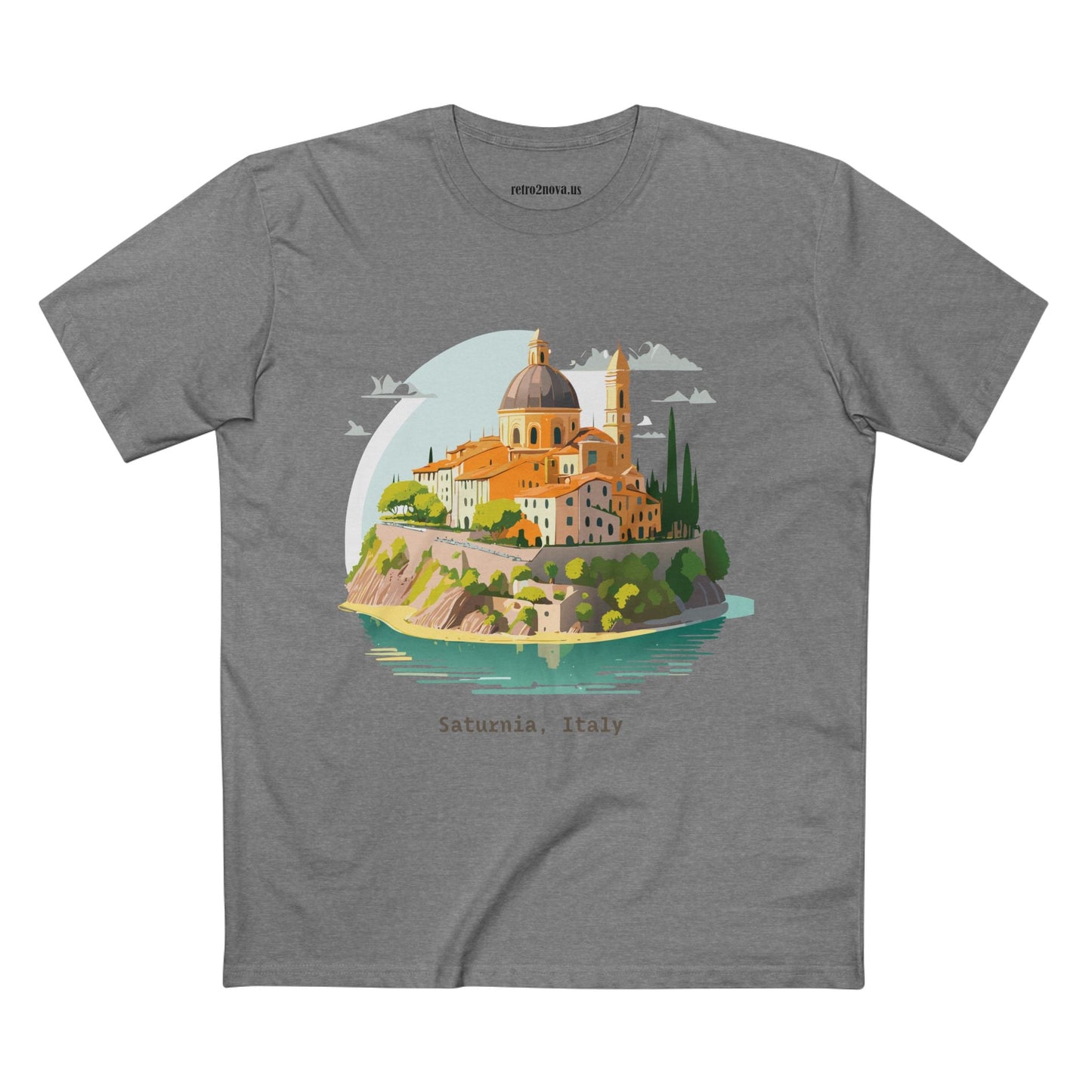 Italy Travel Shirt Unisex Cotton Tee With Original Art Design Retro2Nova Edition