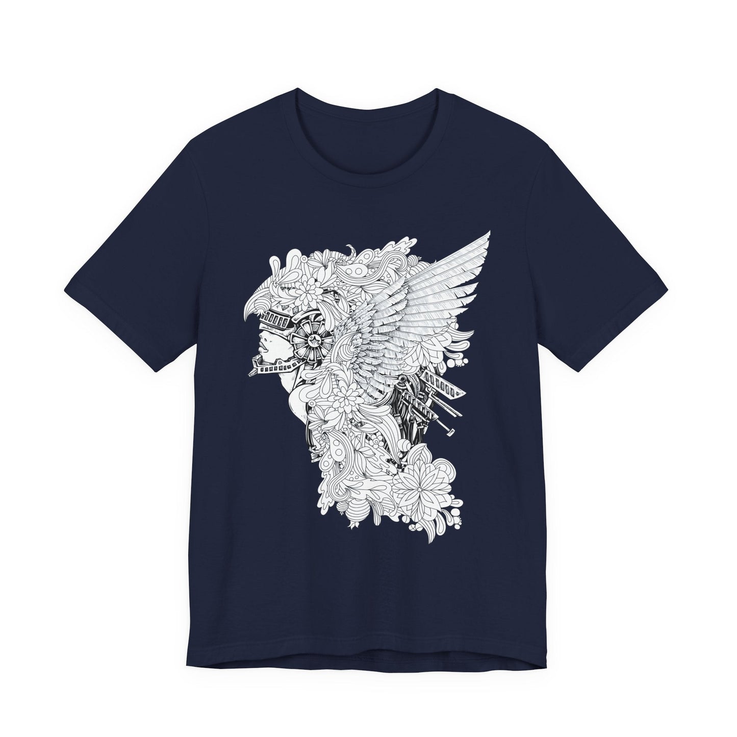 Eagle Illustration Graphic Unisex Cotton T-Shirt r26