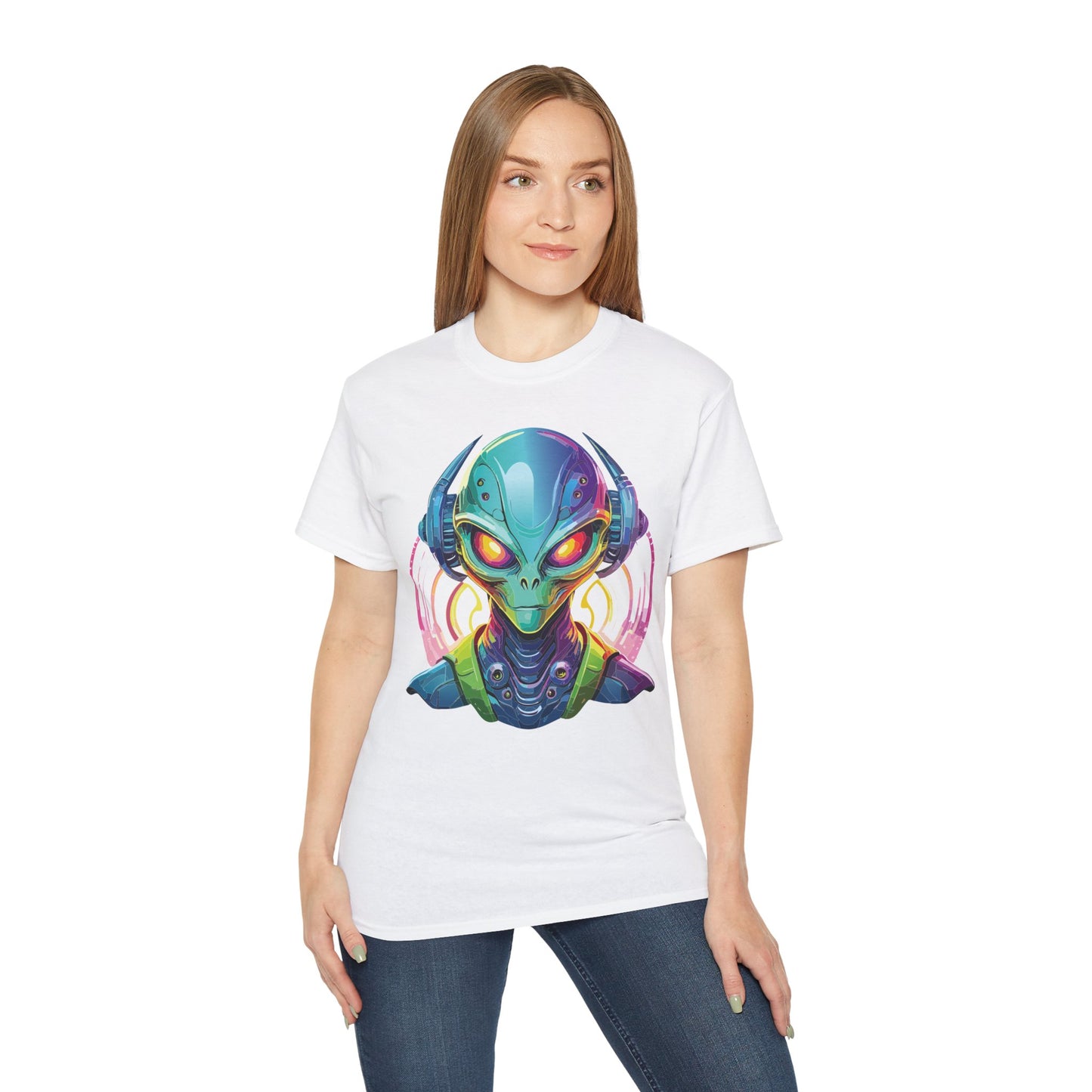 Gildan 2000 Unisex Ultra Cotton Alien Shirt, Tee Shirt with Alien