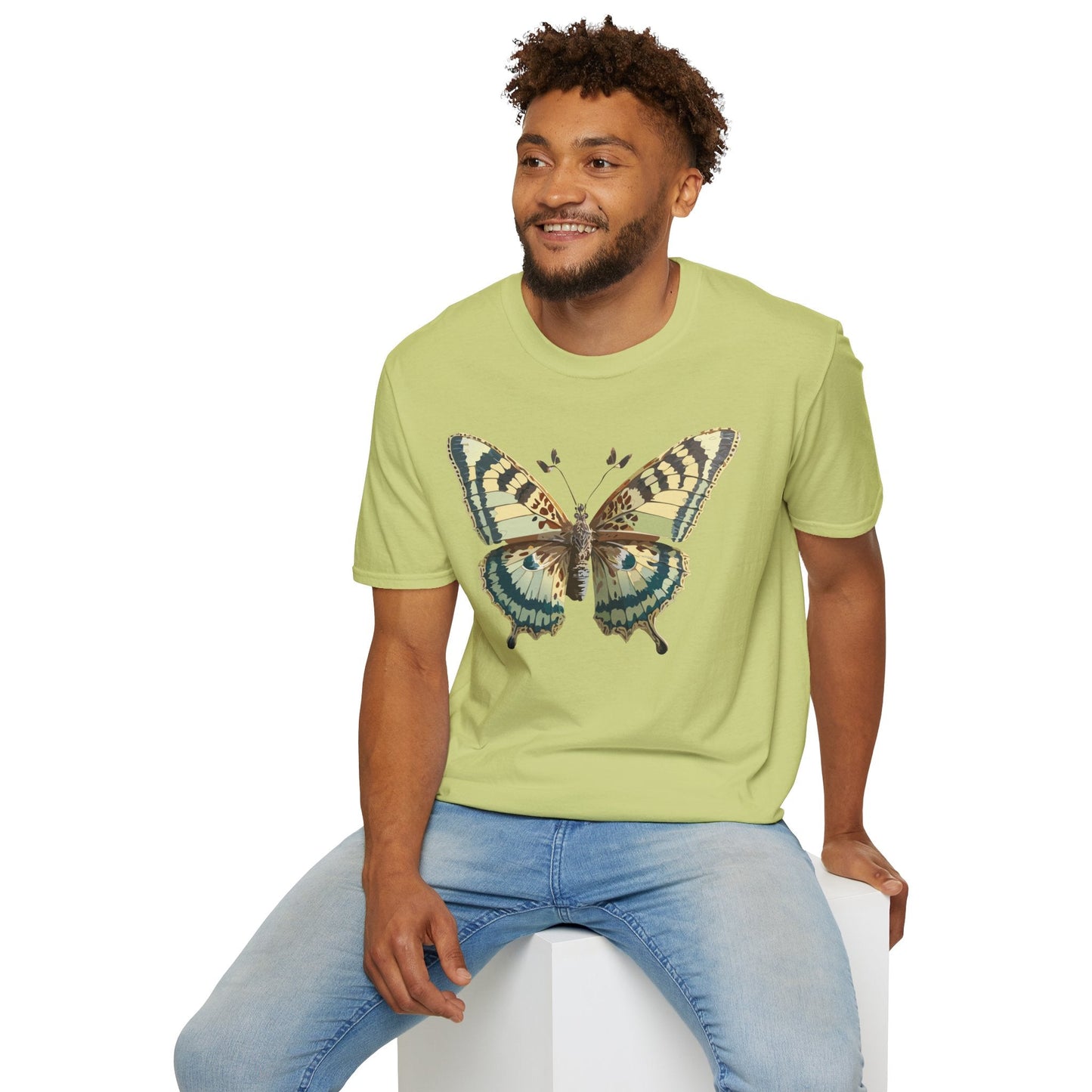 Butterfly Shirt Unisex T Shirt Monarch Butterfly Print Softstyle Gildan 64000 Tee
