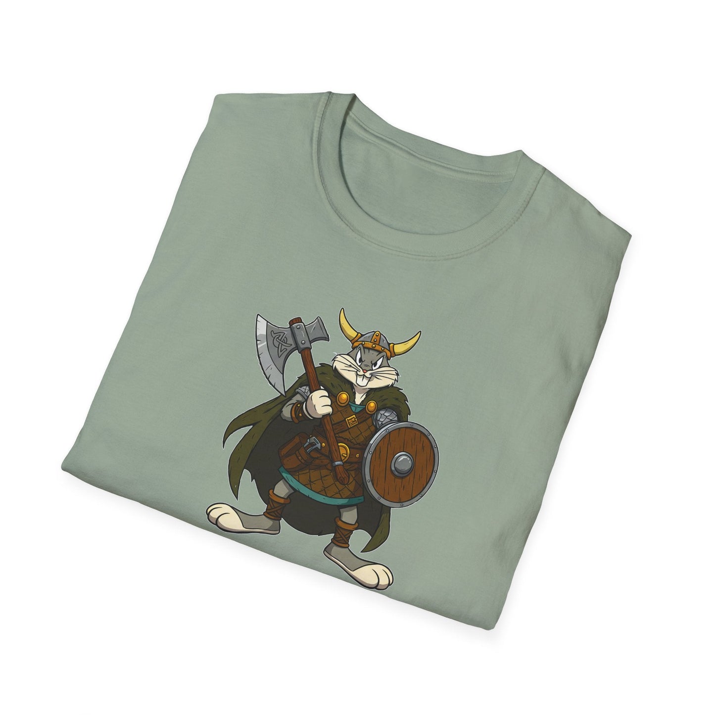 Cartoon Bunny Graphic Unisex Cotton Animal Animation Artwork Design Tee 6