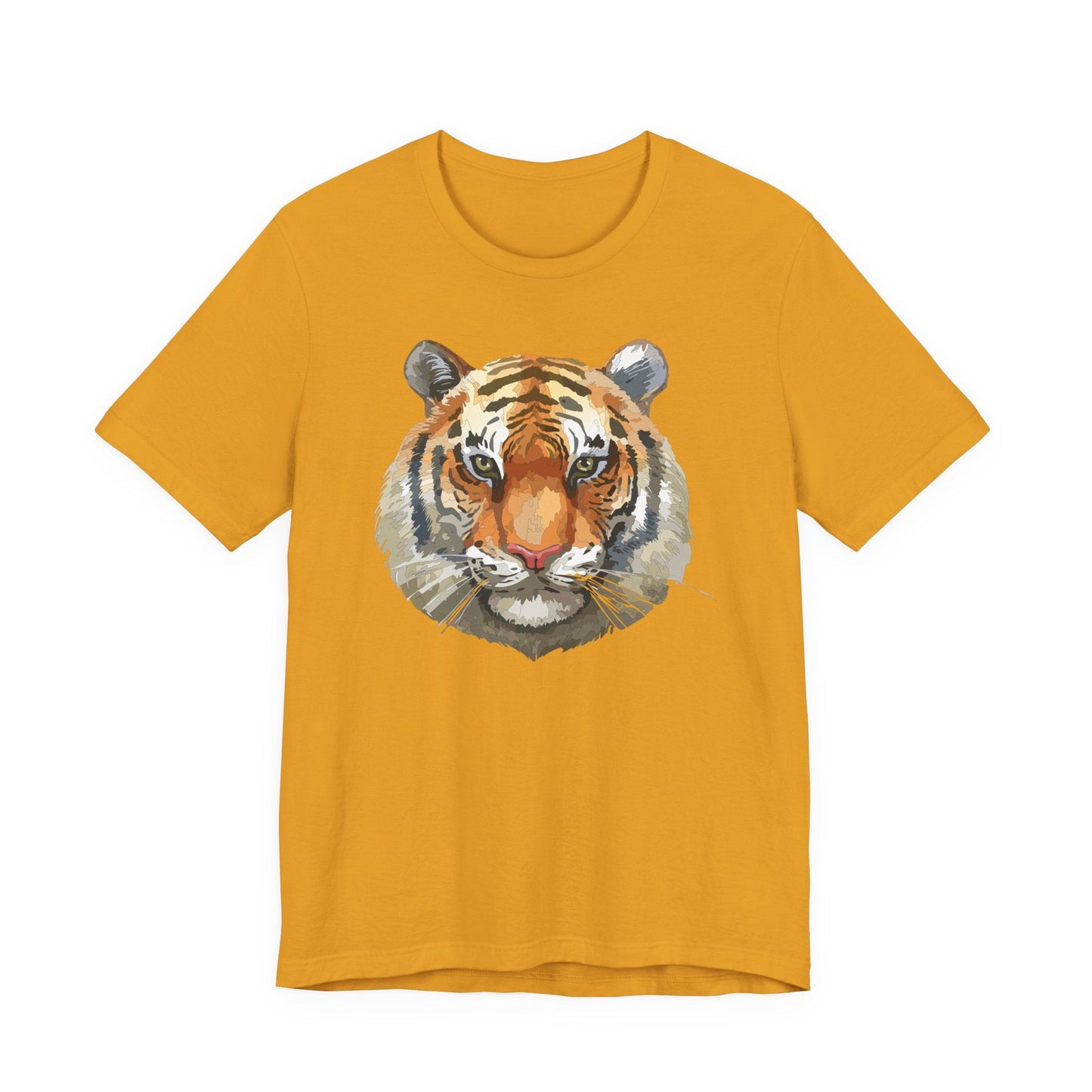 Wild Tiger Face Graphic T-Shirt Unisex Cotton Animal Design Wildlife Tee 1