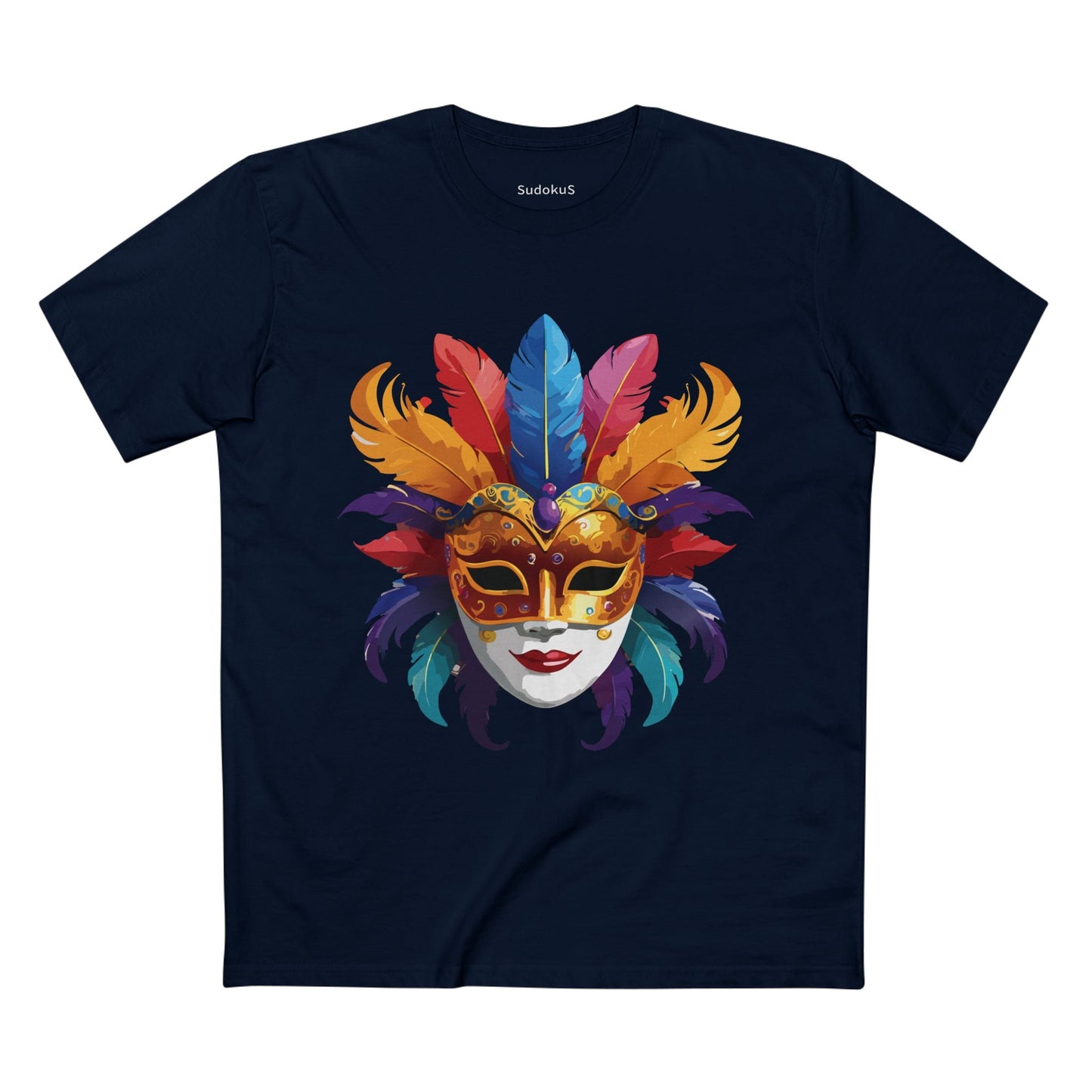 Mask Graphic Unisex 100 Cotton Staple Tee 12