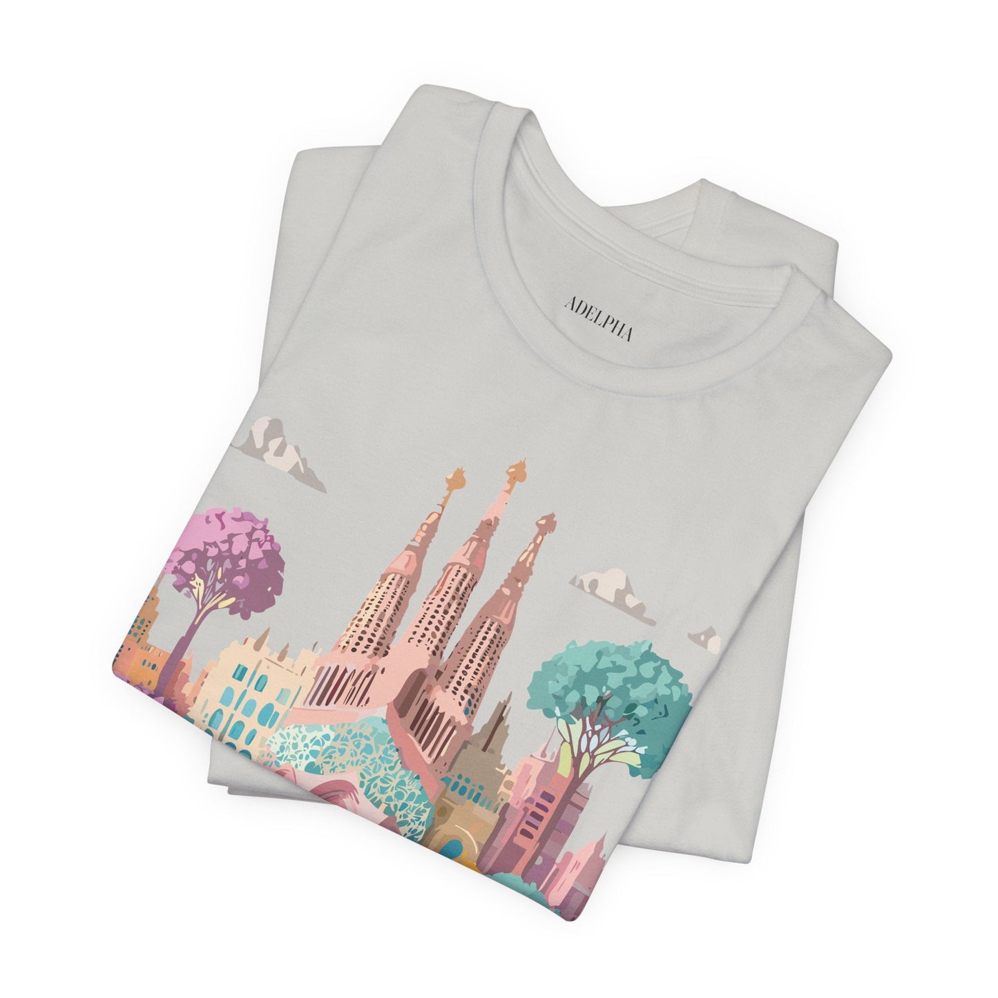 Unisex Graphic Tee With Original Vintage Inspired Artwork By Adelpha Barcelona Style