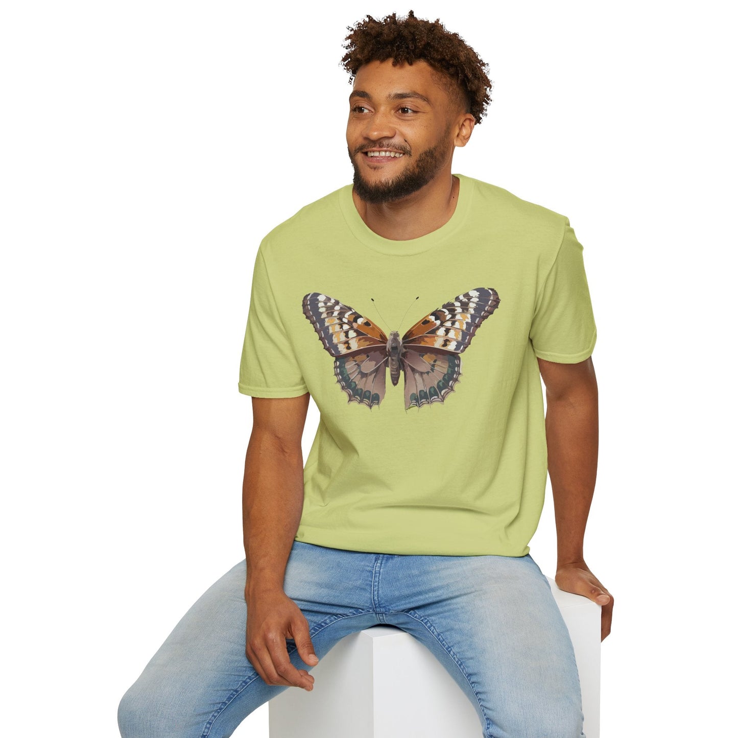 Monarch Butterfly Shirt Unisex T Shirt Design Gildan Softstyle 64000 100 Percent Ring Spun Cotton