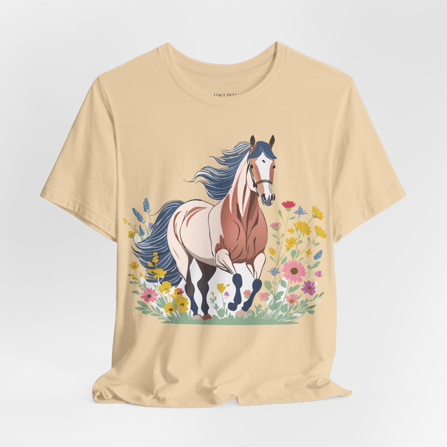 Horse Graphic Unisex 100 Cotton Vintage Animal Art T-Shirt 11