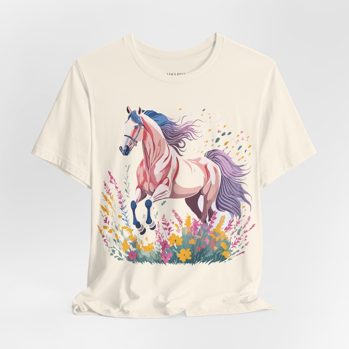 Horse Graphic Unisex 100 Cotton Vintage Animal Art T-Shirt 7