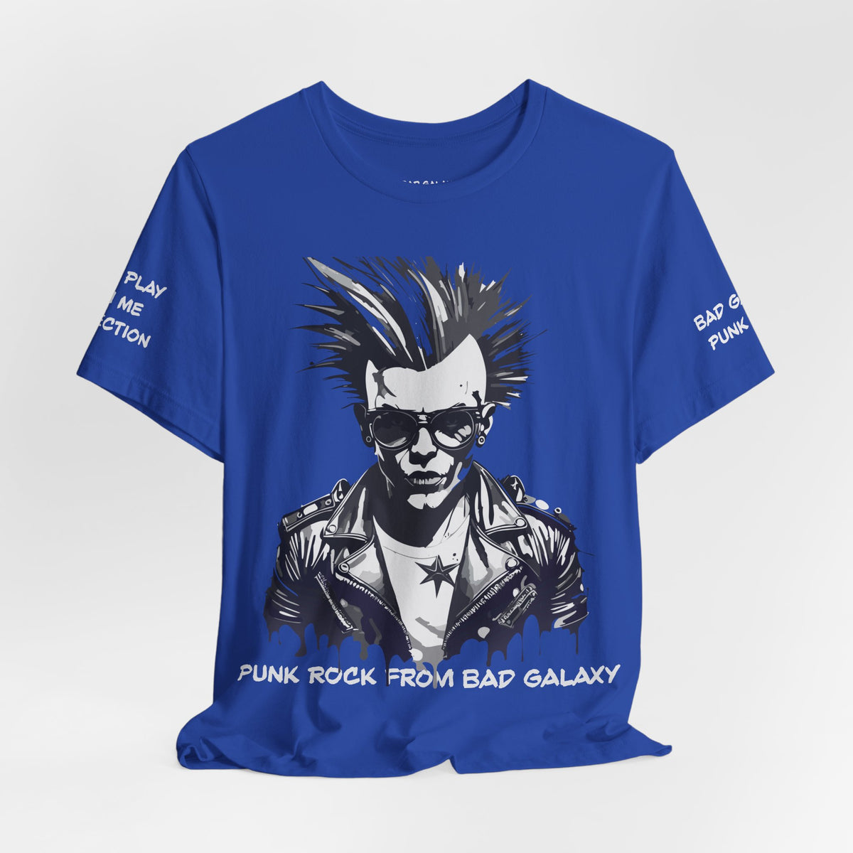 Punk Rock Graphic Unisex Cotton Bella+Canvas Tee with Art Design b40