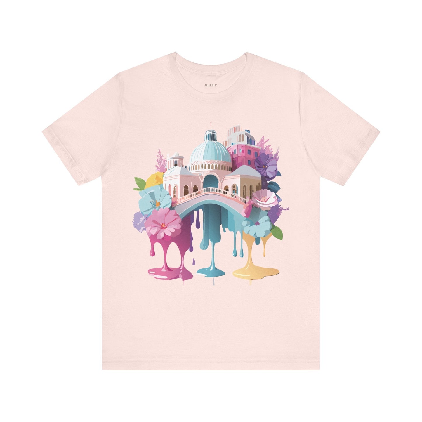 Venice Inspired Tourist Shirt Unisex Graphic Tee Adelpha Vintage Artwork Design Art