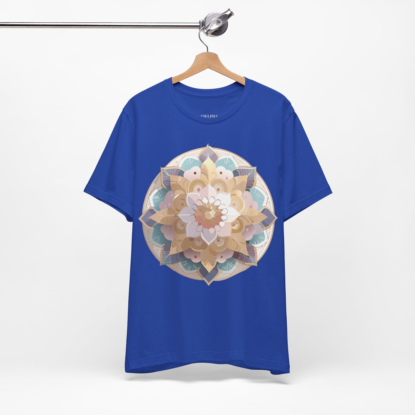 Adelpha Mandala Graphic Tee Unisex Jersey Short Sleeve Vintage Inspired Art Design Shirt