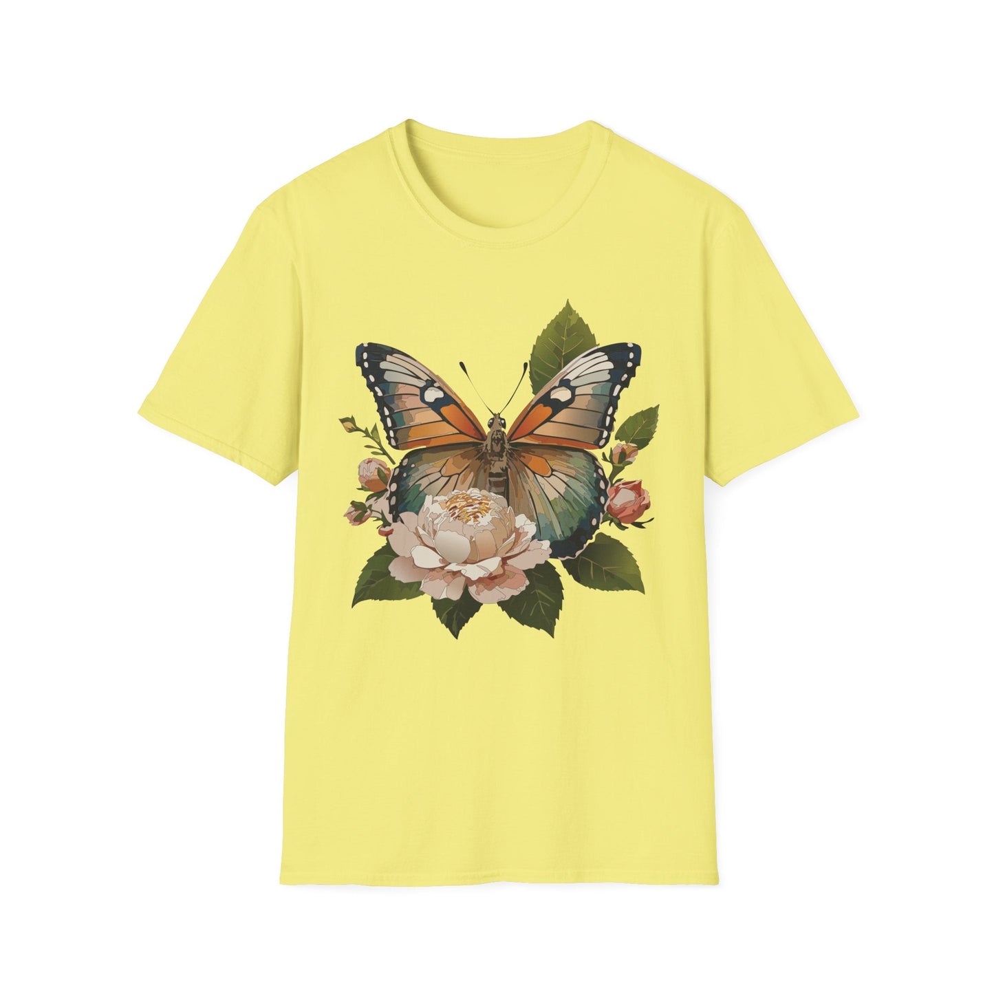 Monarch Butterfly Shirt Unisex Softstyle Cotton Tee Short Sleeve Gildan 64000 Everyday Wear