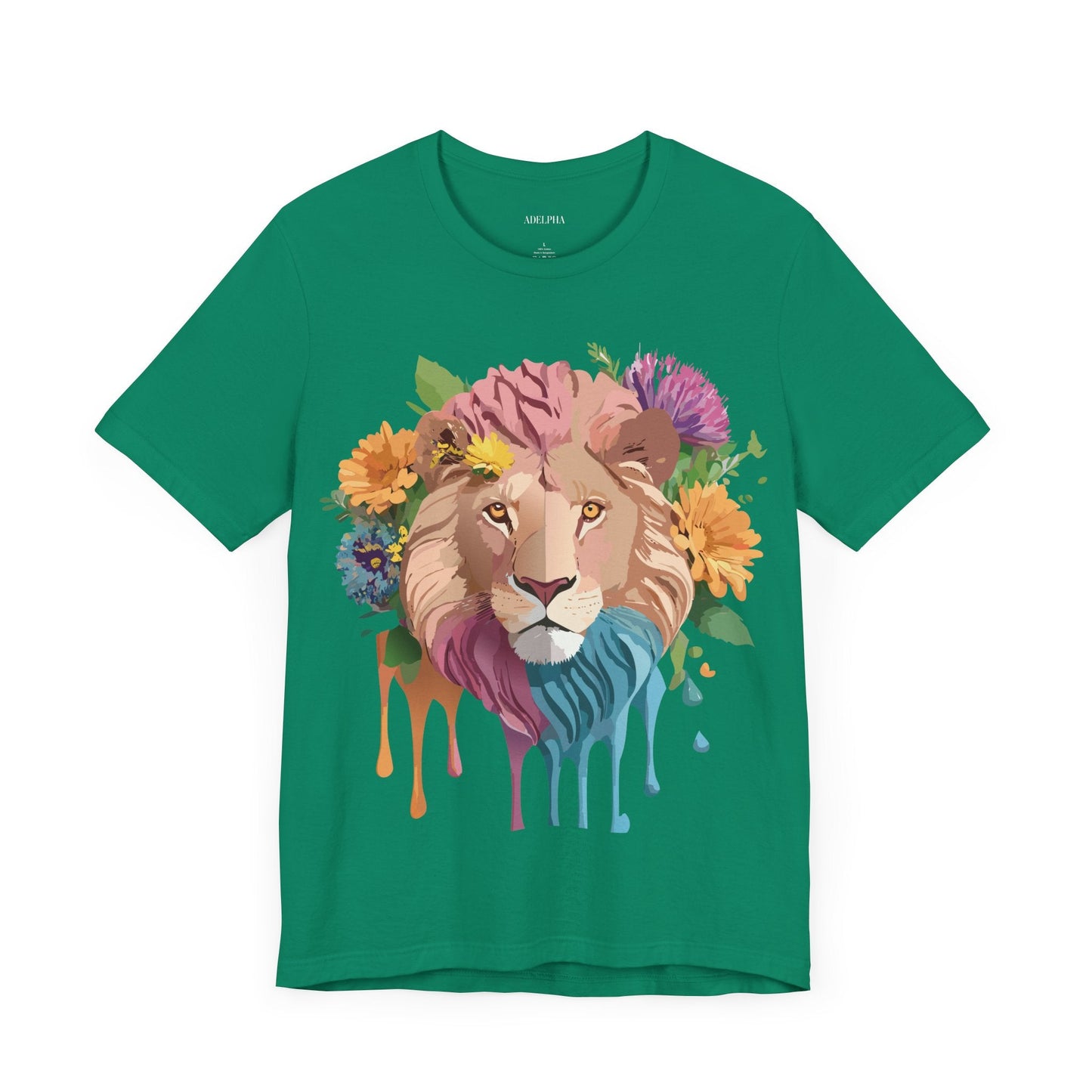 Lion Graphic Tee Unisex Jersey Short Sleeve Art Design Premium Vintage Inspired By Adelpha